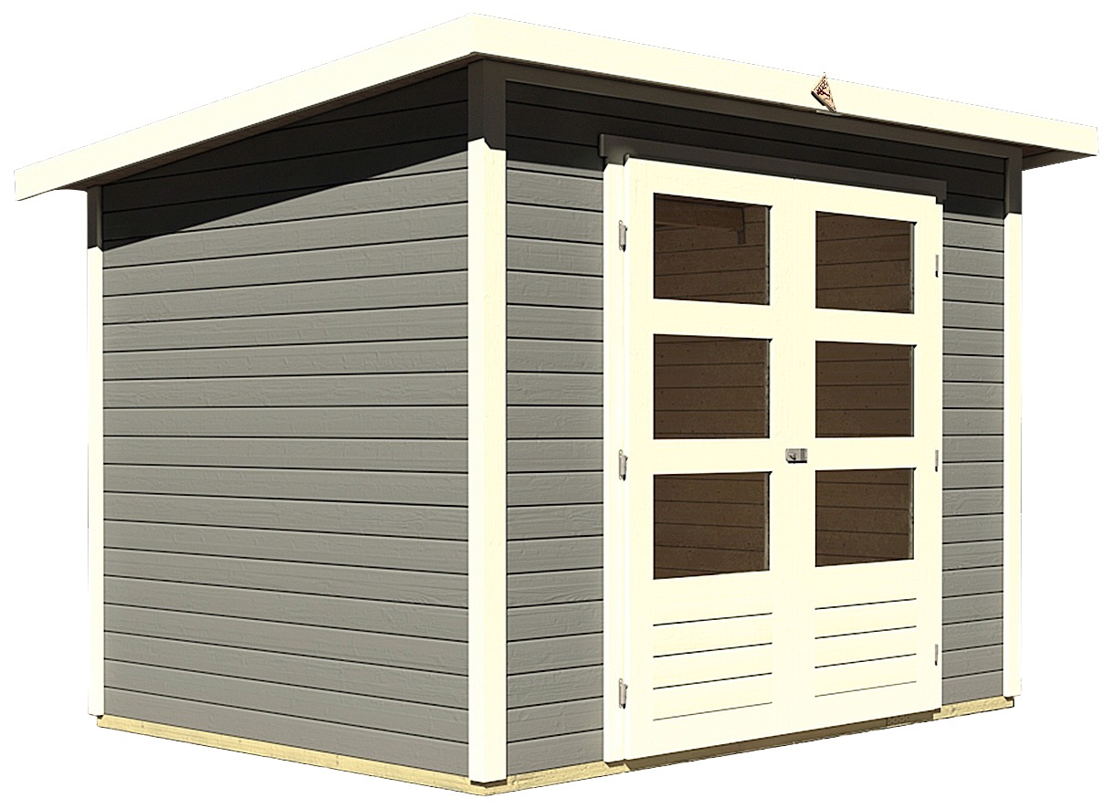 Karibu Gartenhaus "Stockach 3" naturbelassen, terragrau oder anthrazit günstig online kaufen