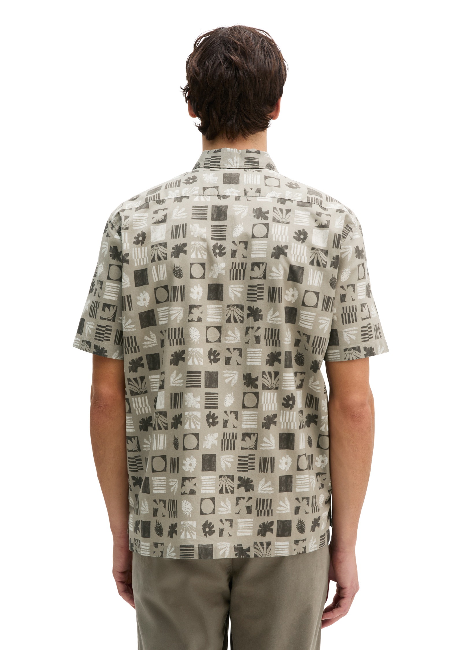 Marc O'Polo Kurzarmhemd »aus Bio-Baumwoll-Popeline«