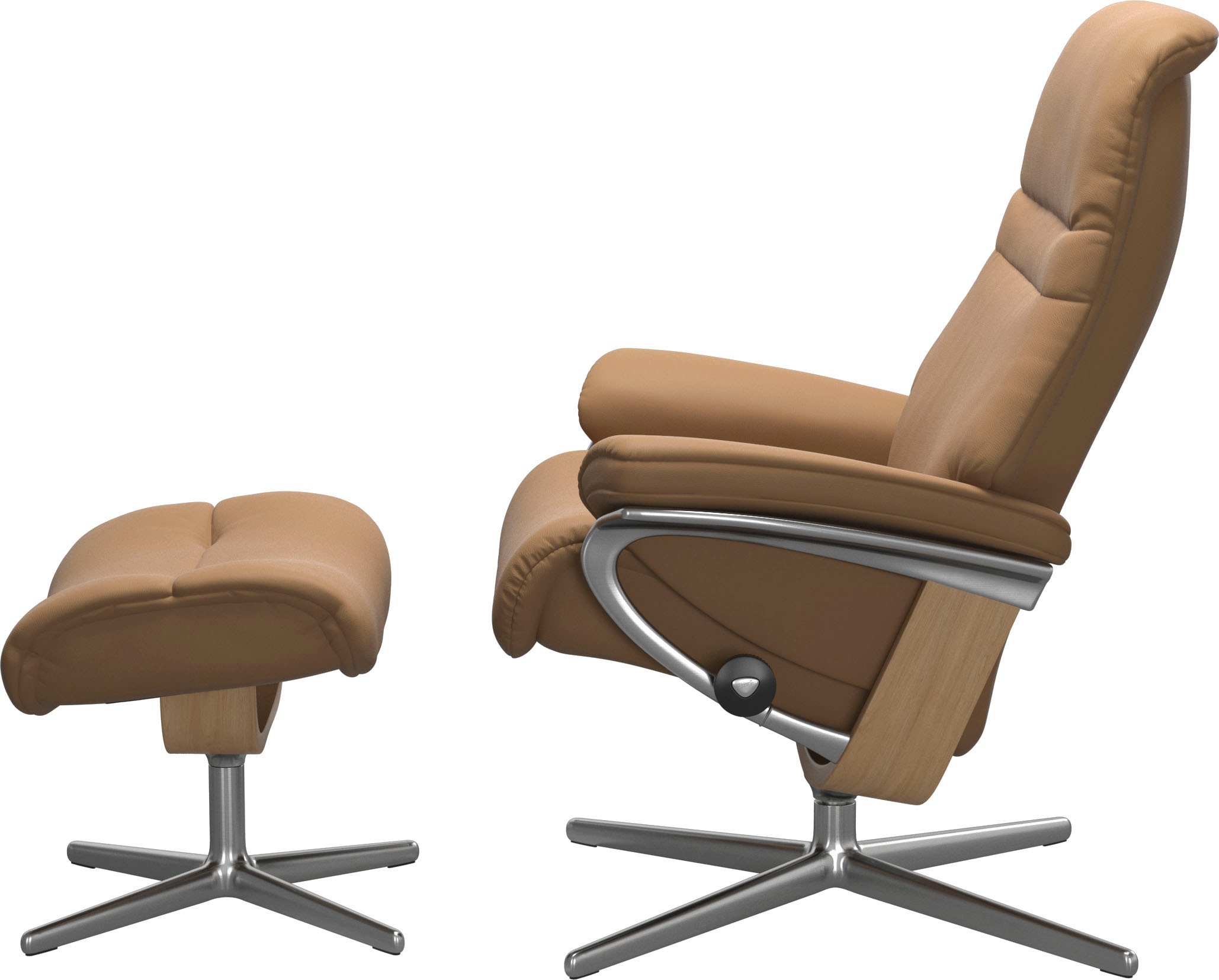 Stressless® Fußhocker »Sunrise«, mit Cross Base, Größe S, M & L, Holzakzent Eiche