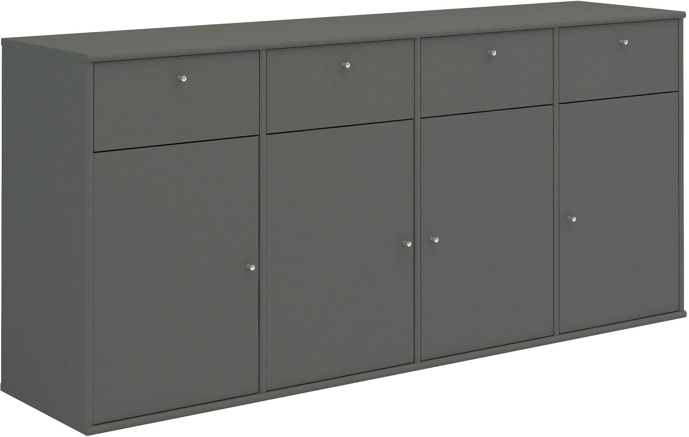 B: 177 BAUR Schrank, Hochwertig und anpassungsbar »Mistral, Designmöbel Sideboard | Furniture hängend/stehend Türen Schubladen, cm, Hammel mit montierbar«,