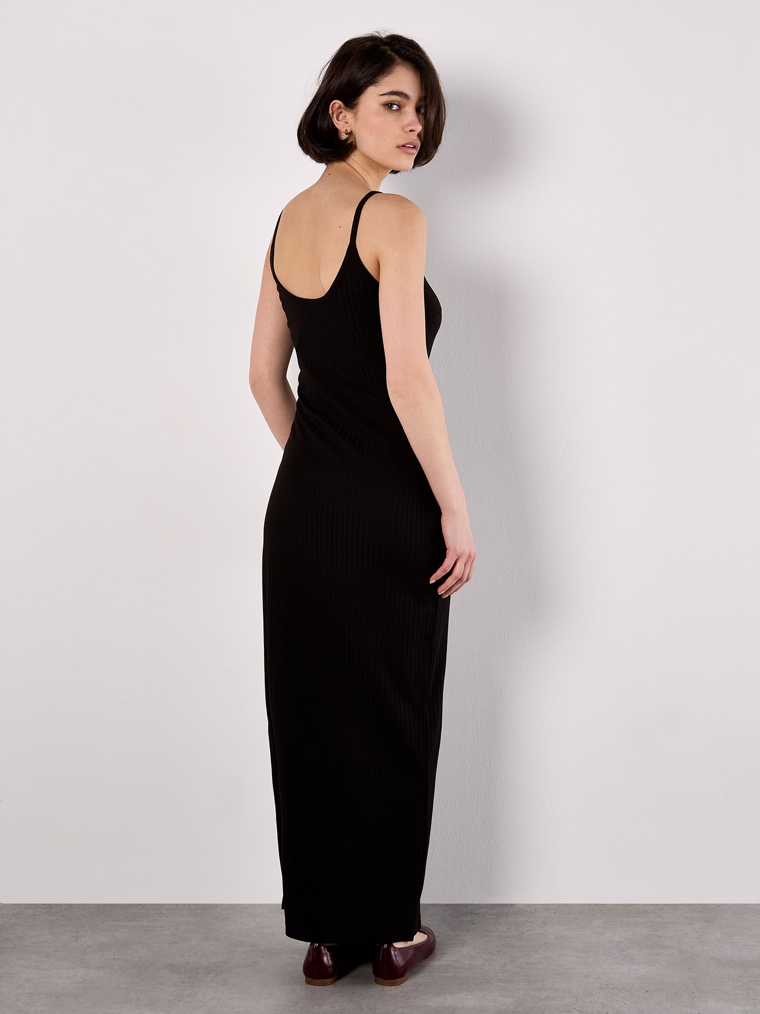 Apricot Jerseykleid »Maxikleid« mit Beinschlitz