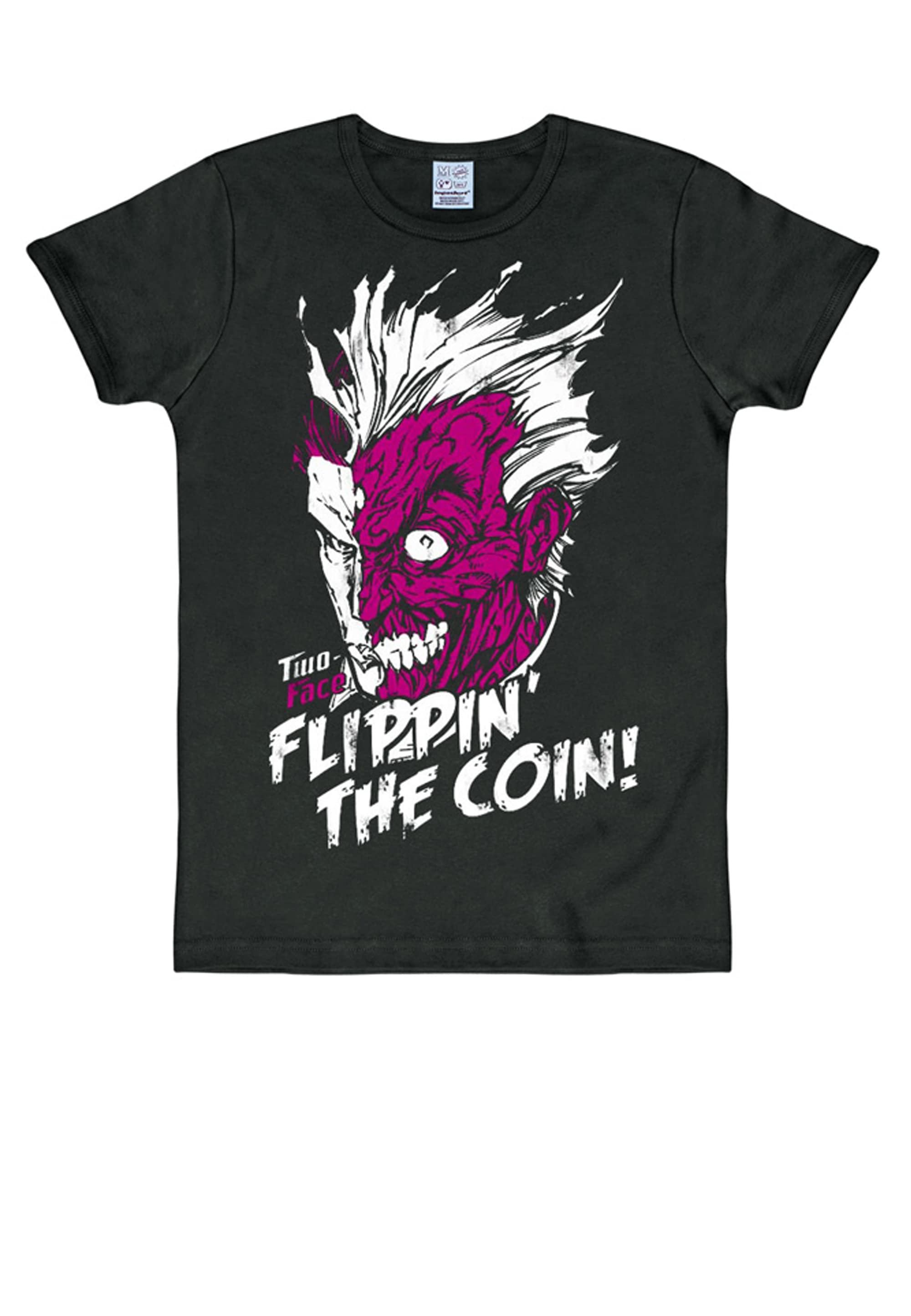 LOGOSHIRT T-Shirt »Two Face - Flippin\ The Coin«, mit tollem Two Face-Print