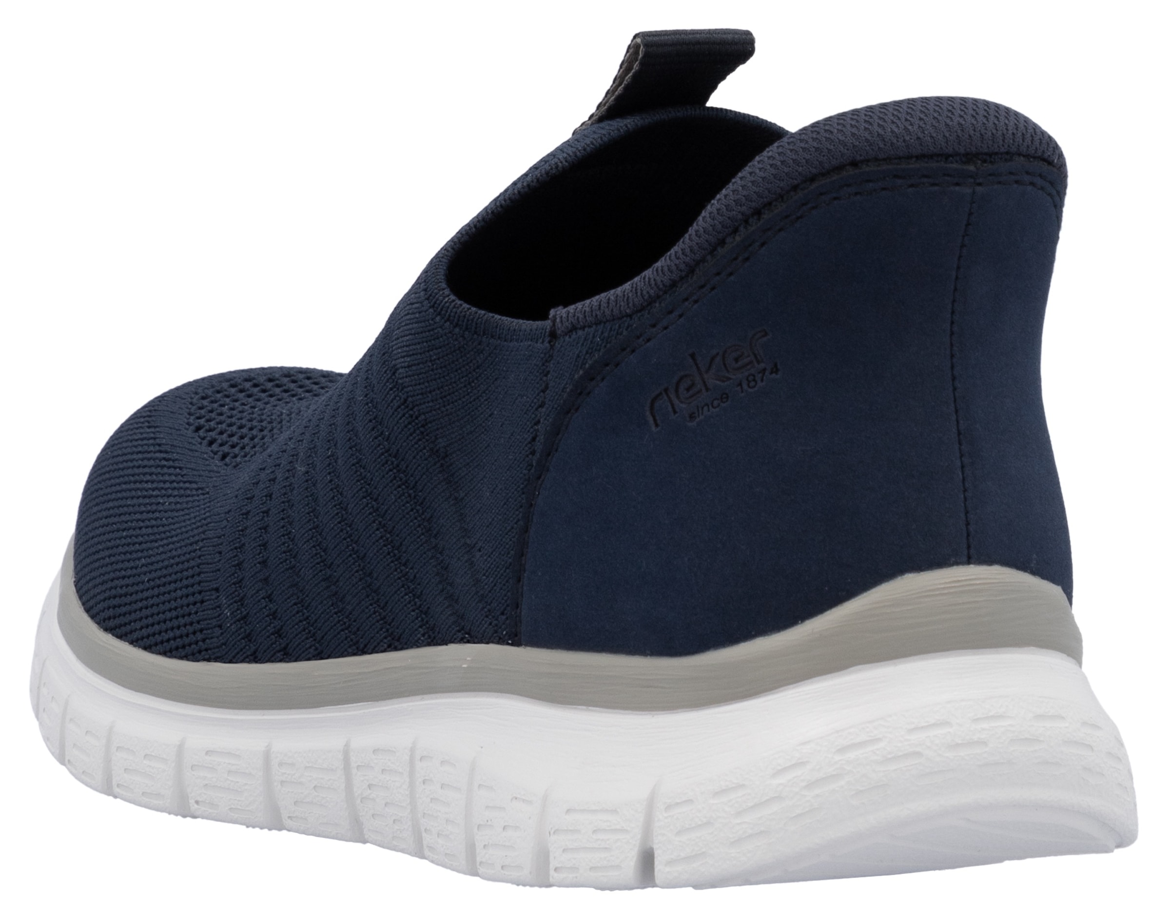 Rieker Slip-On Sneaker, Schlupfschuh, Freizeitslipper, Halbschuh mit gepolsterter Ferse