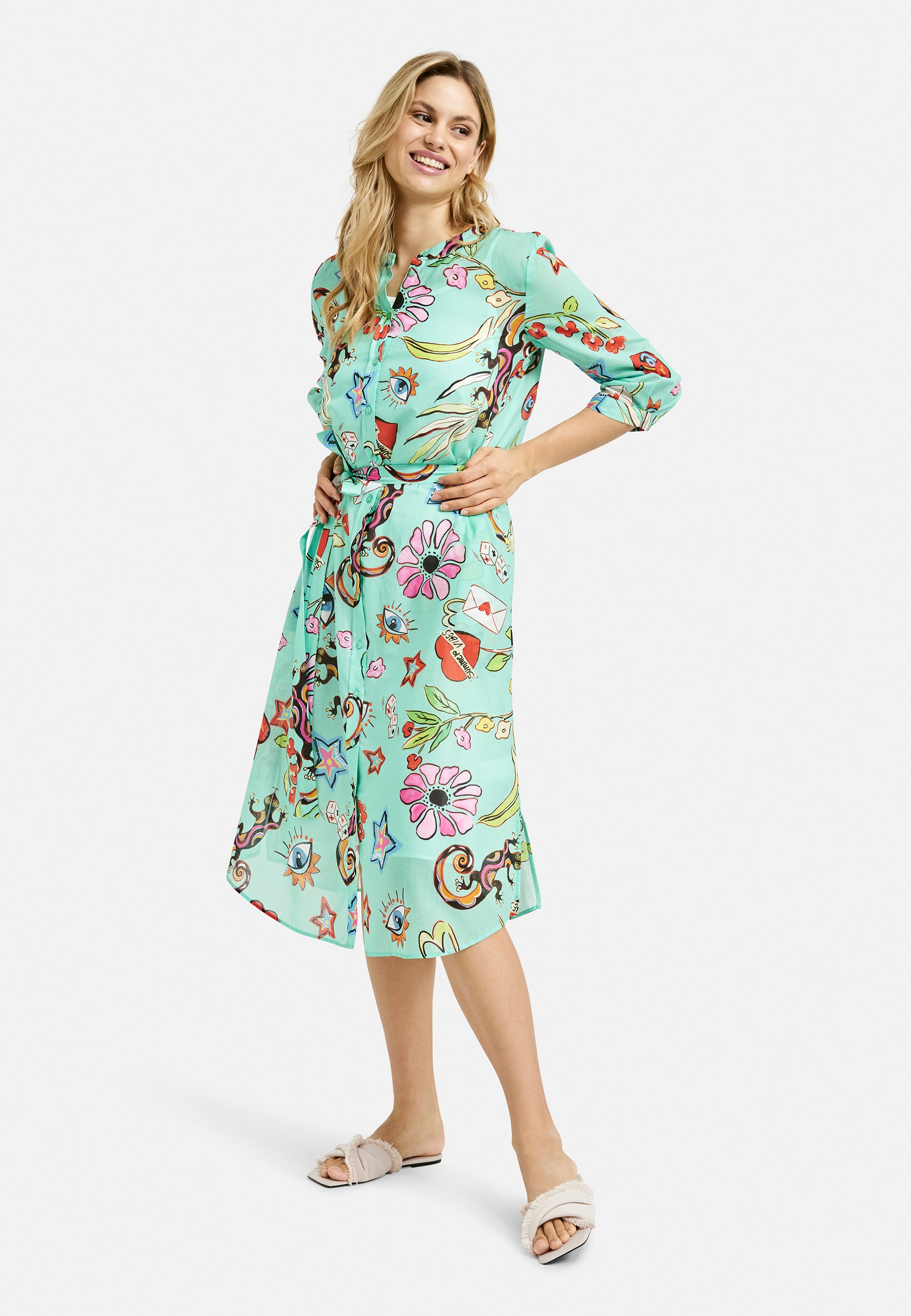 Milano Italy Sommerkleid, mit Bindegürtel