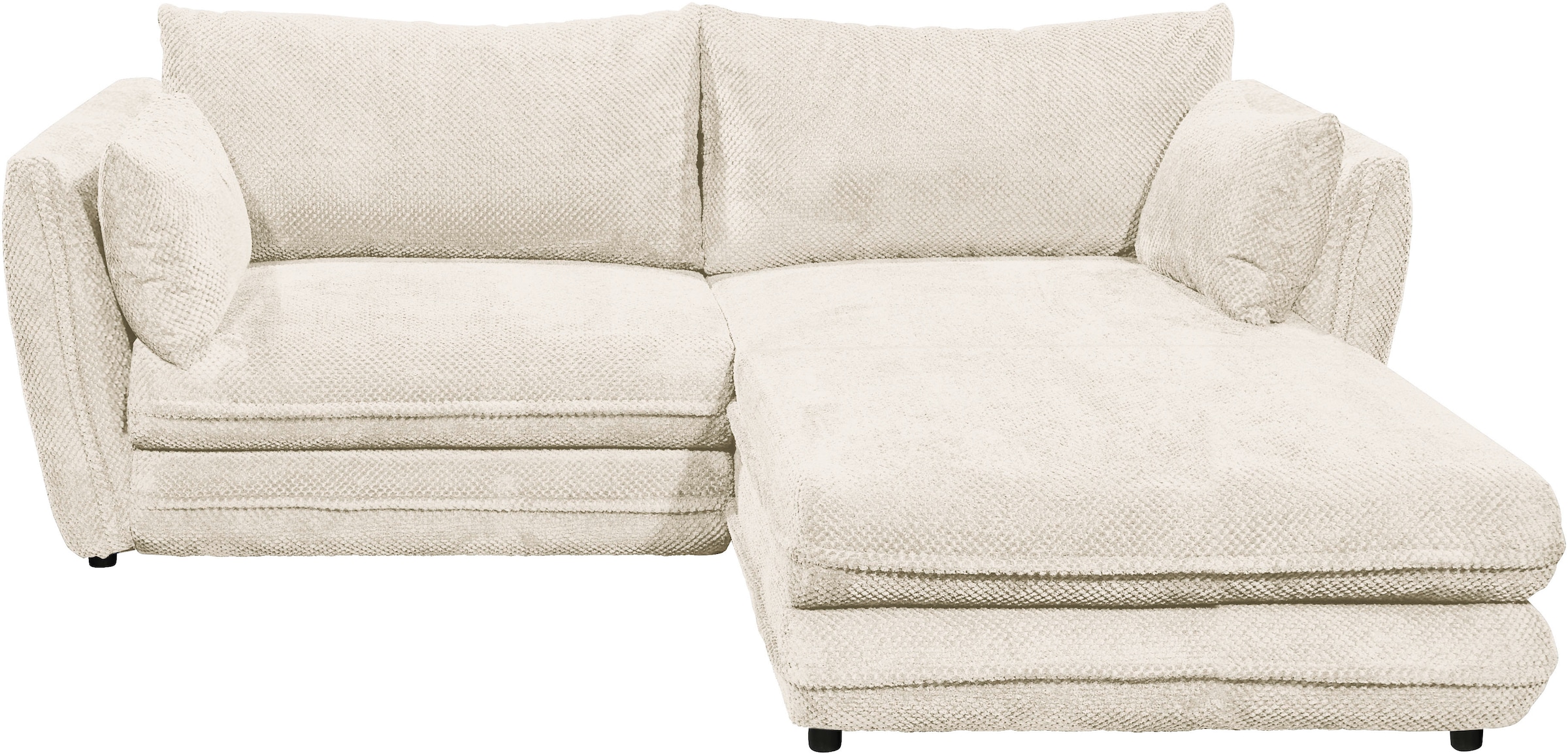ED EXCITING DESIGN Ecksofa »Stanley L-Form«, mit Bettfunktion, Bettkasten & 2 Zierkissen