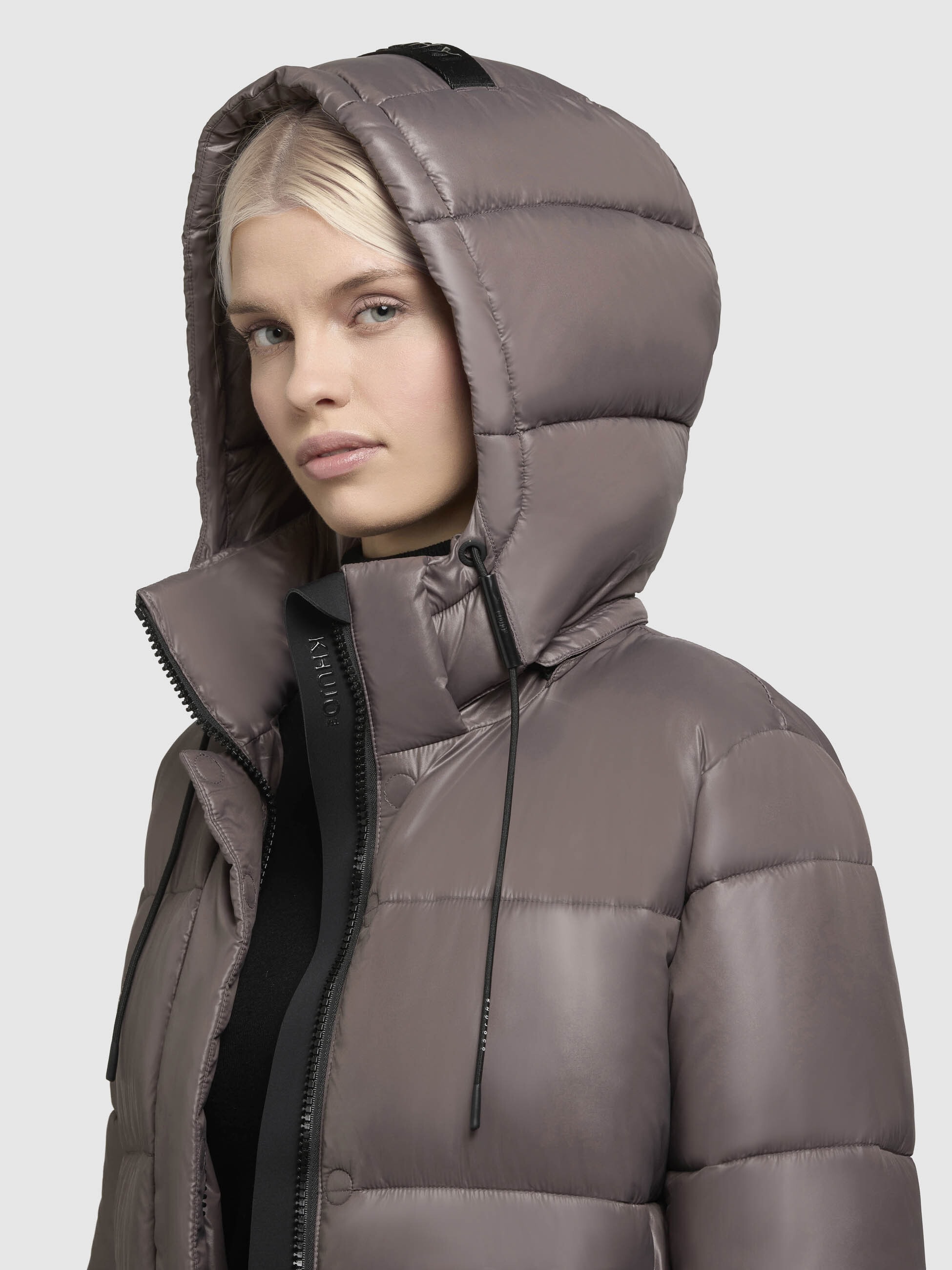 khujo Steppjacke »WORD3 SATIN«, mit Kapuze