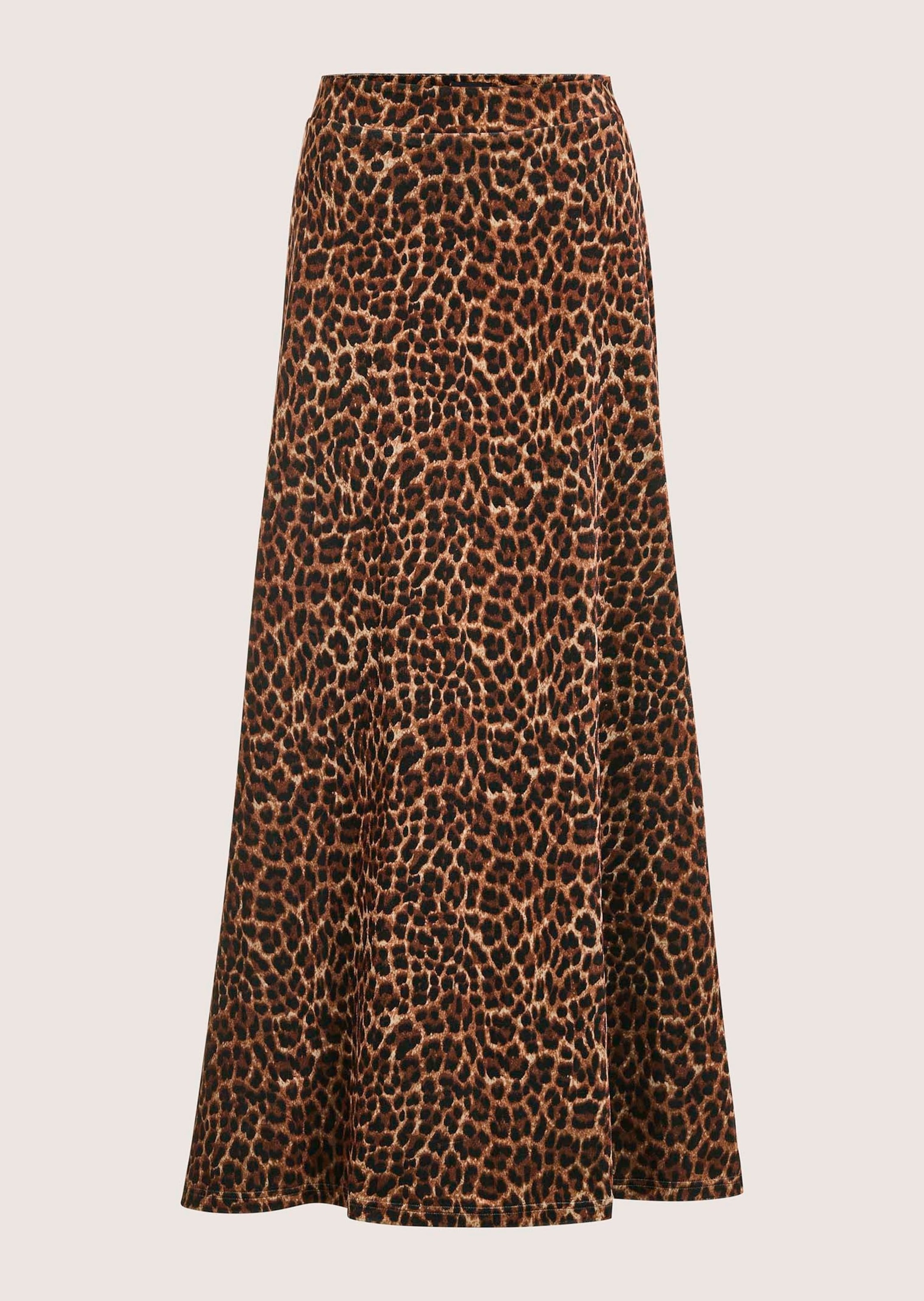 MADELEINE Damen Maxirock "Maxirock Eleganter Samtrock im Leo-Design", bunt, Gr. 38, Obermaterial: 92% Polyester PES. 8% Elasthan EL., Röcke