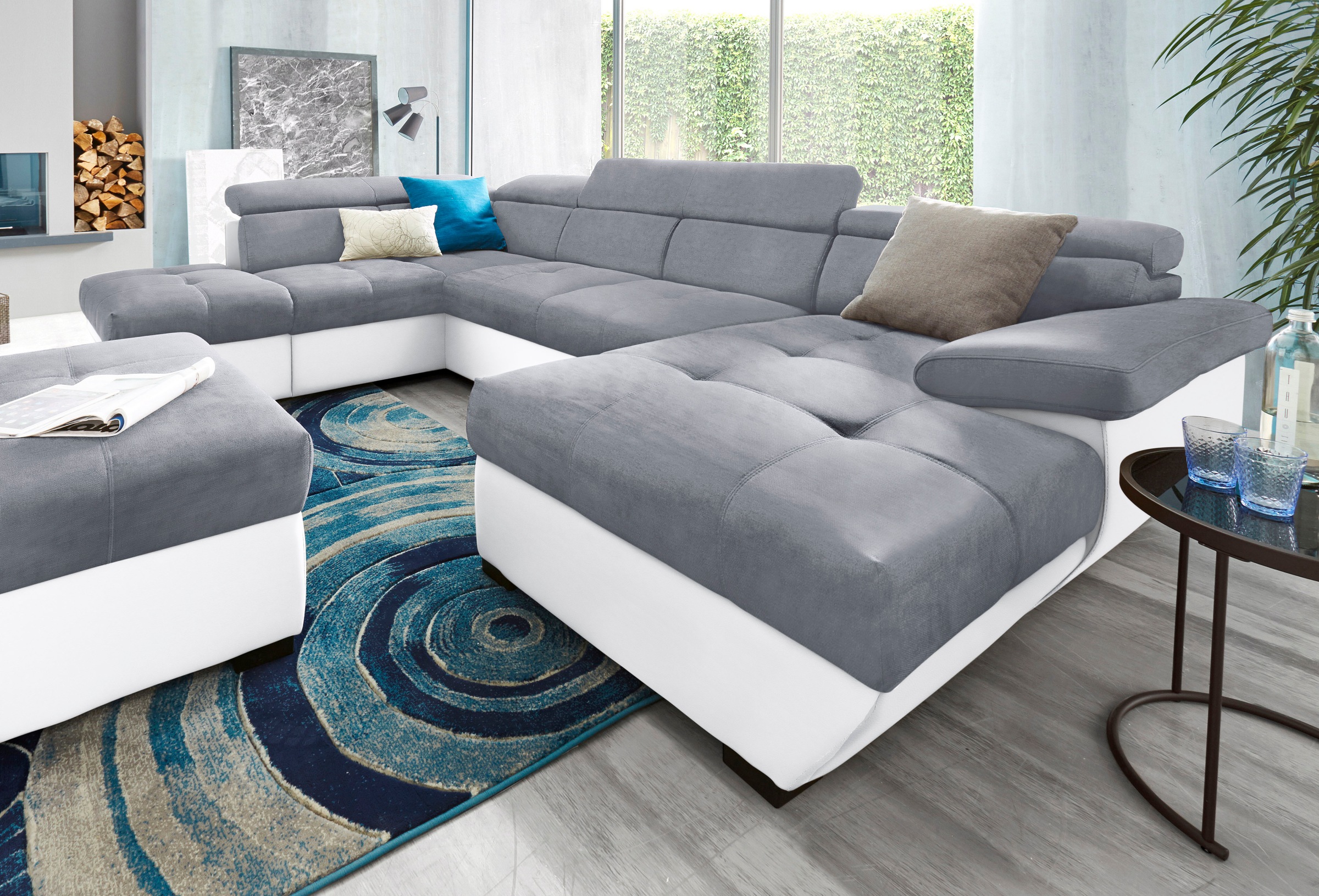 COTTA Wohnlandschaft "Speedway U-Form" mit Kopfteilverstellung, wahlweise m günstig online kaufen