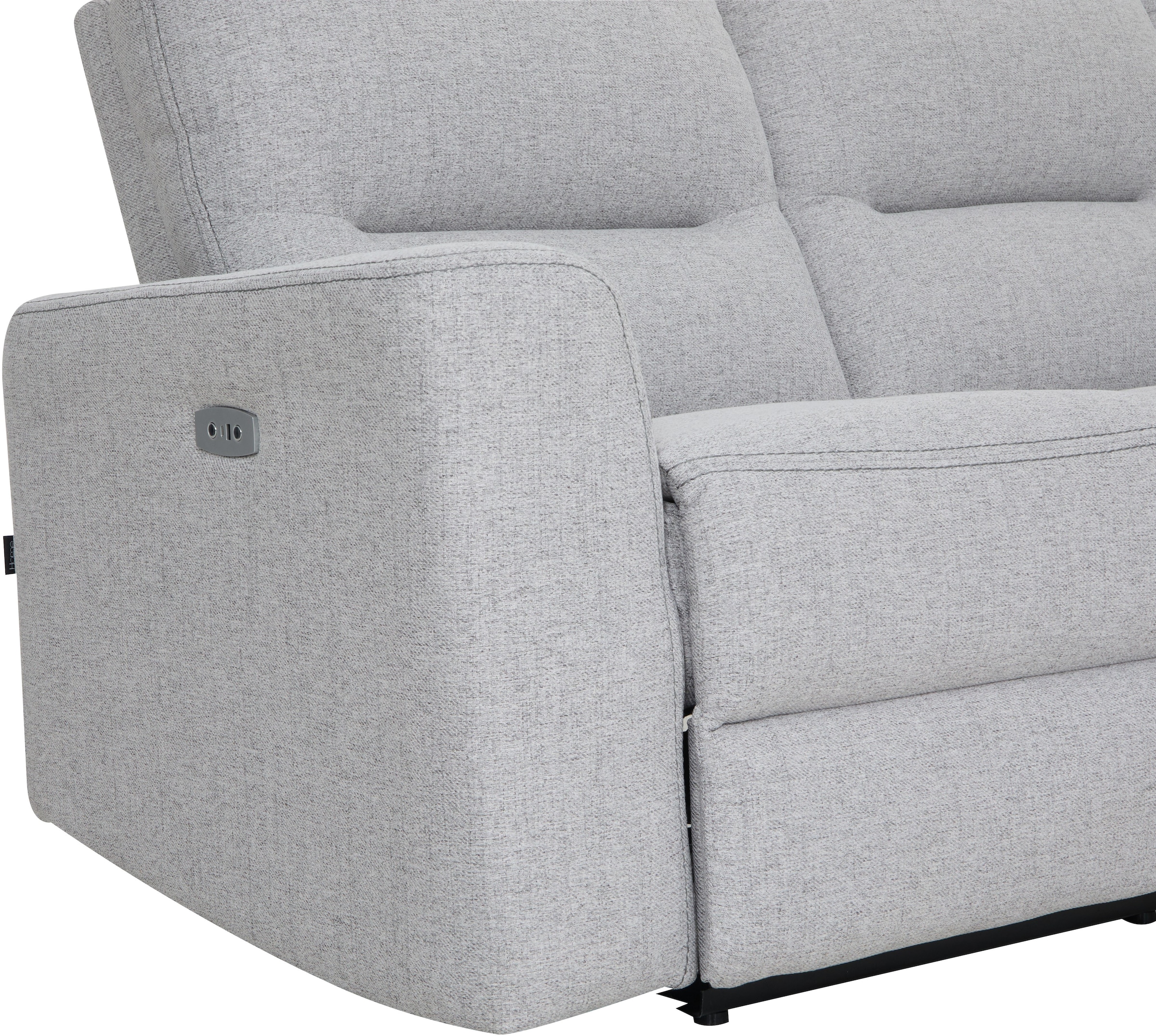 Home affaire Ecksofa »VENOIR, L-Form, 250 cm, manuelle u. elektrische Funktion (m. USB A/C)«, Stauraum unter der Recamiere, 2. Staufach, Federkern