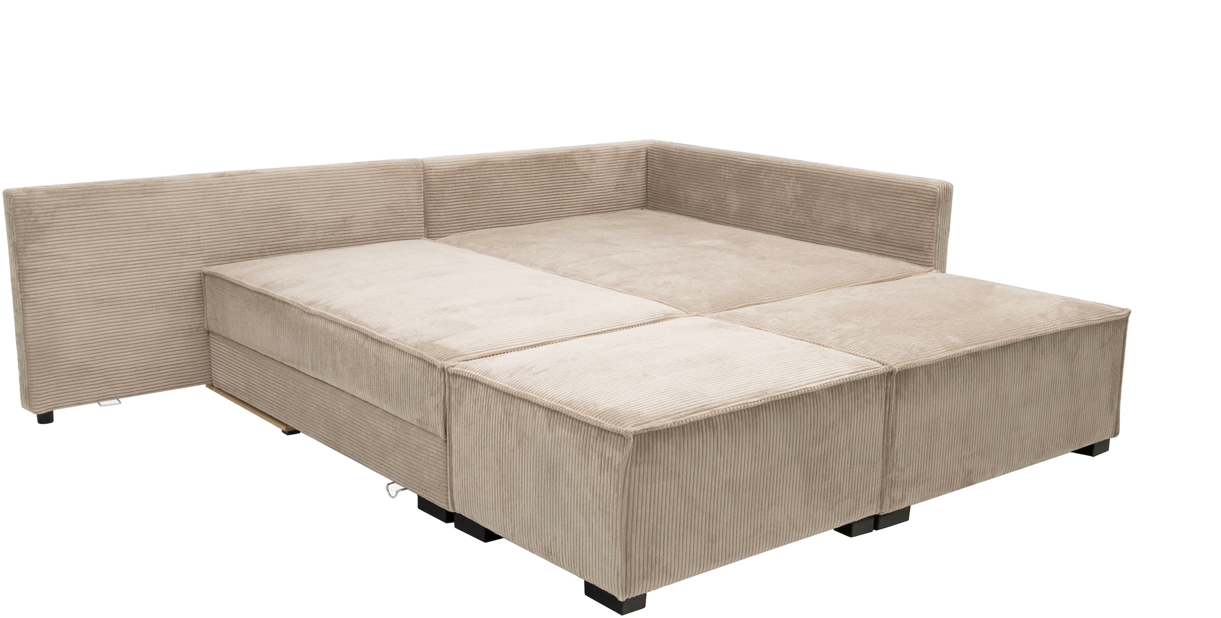 Home affaire Ecksofa »Night & Day L-Form, B: 316 cm mit Dauer-Schlaffunktion 180x200 cm« Set: Sofa & Hocker, Bettfunktion, Bettkasten & Kissen, Boxspringbett