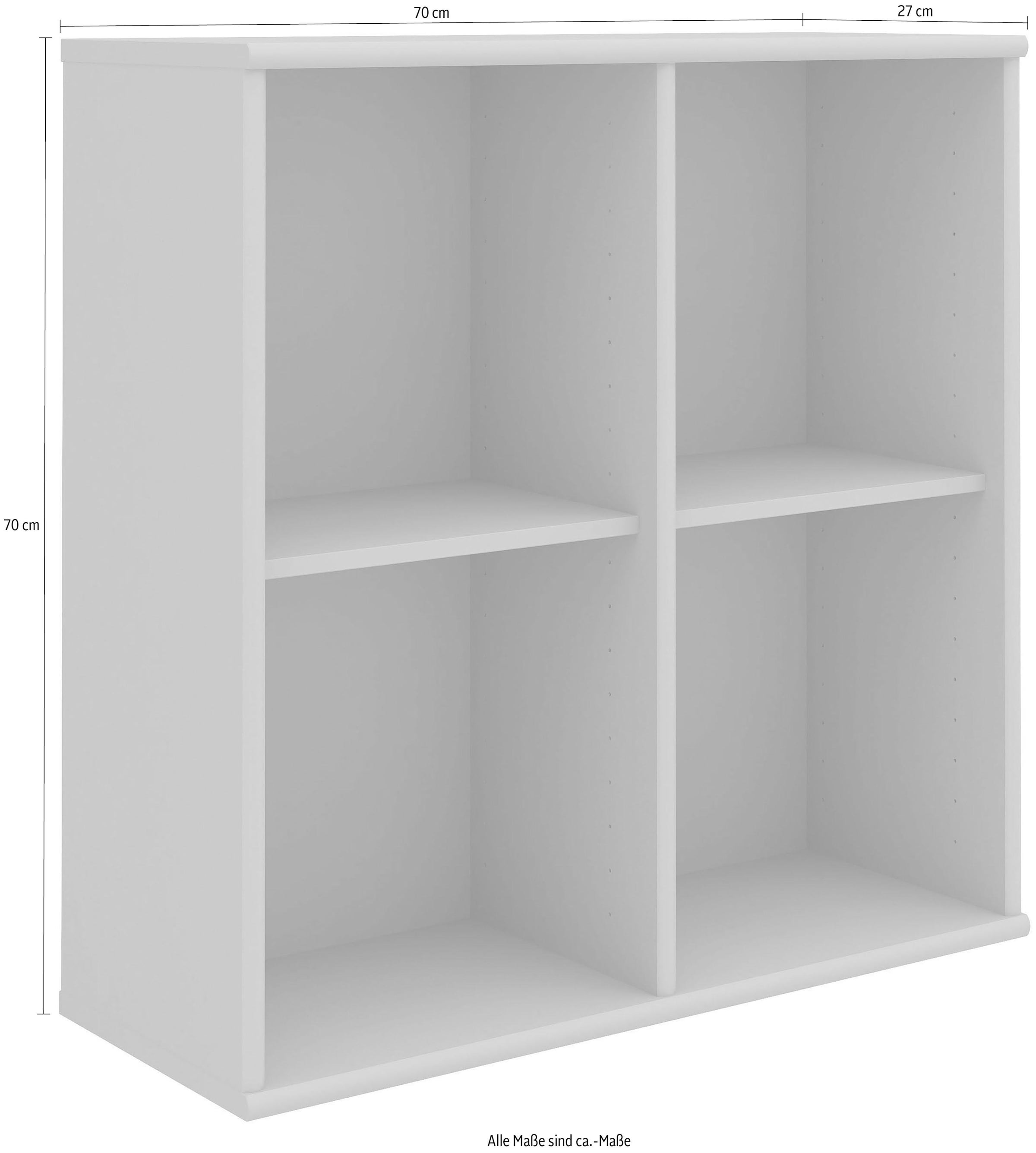 Hammel Furniture Regal »Mistral, Hochwertig Hängeregal, Wandregal, Verstellbar Einlegeböden«, B:70 cm, T:27 cm, anpassungsbar Designmöbel