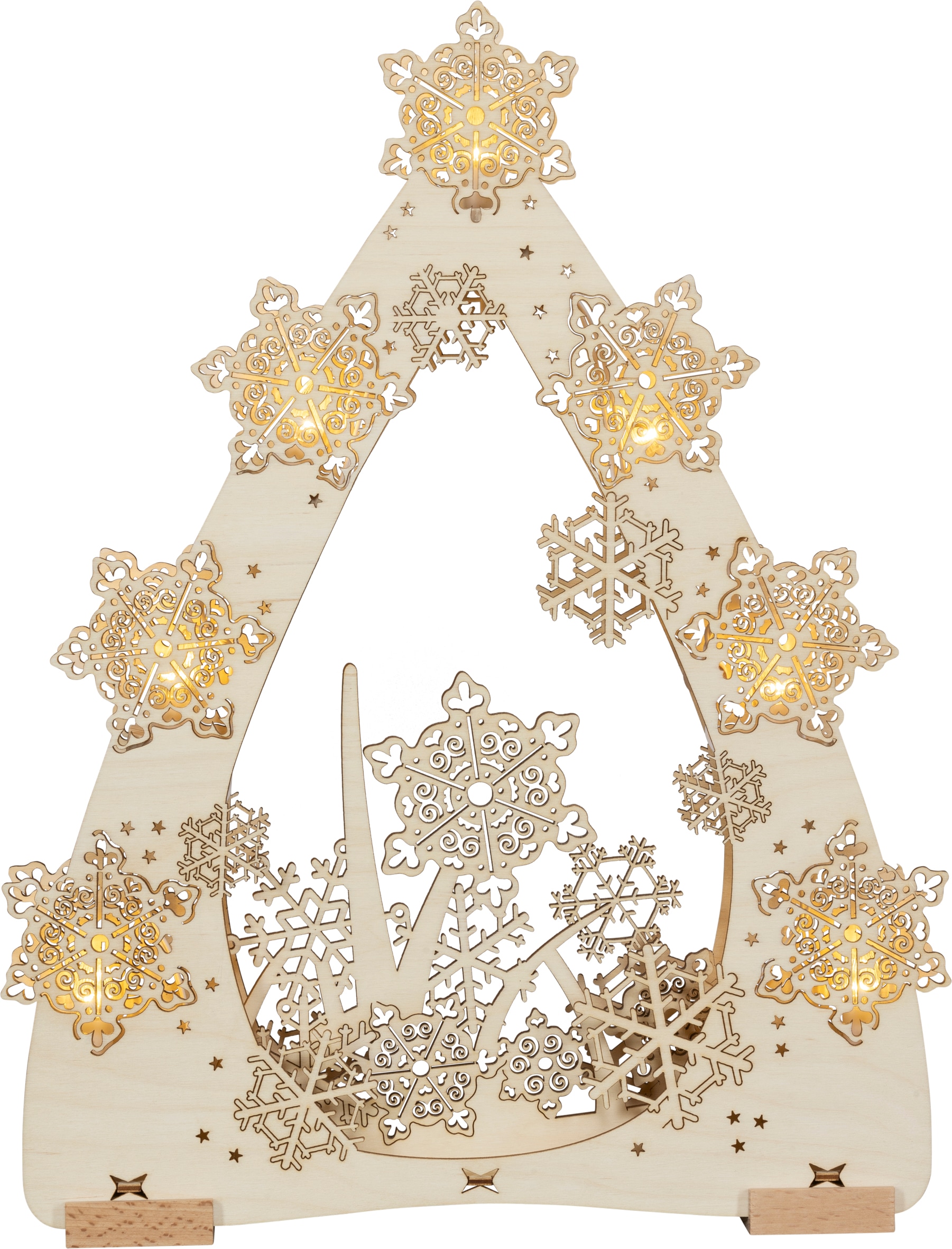 SAICO Original LED Schwibbogen "3D-Lichterspitze, Eissterne" Premium LED-Be günstig online kaufen