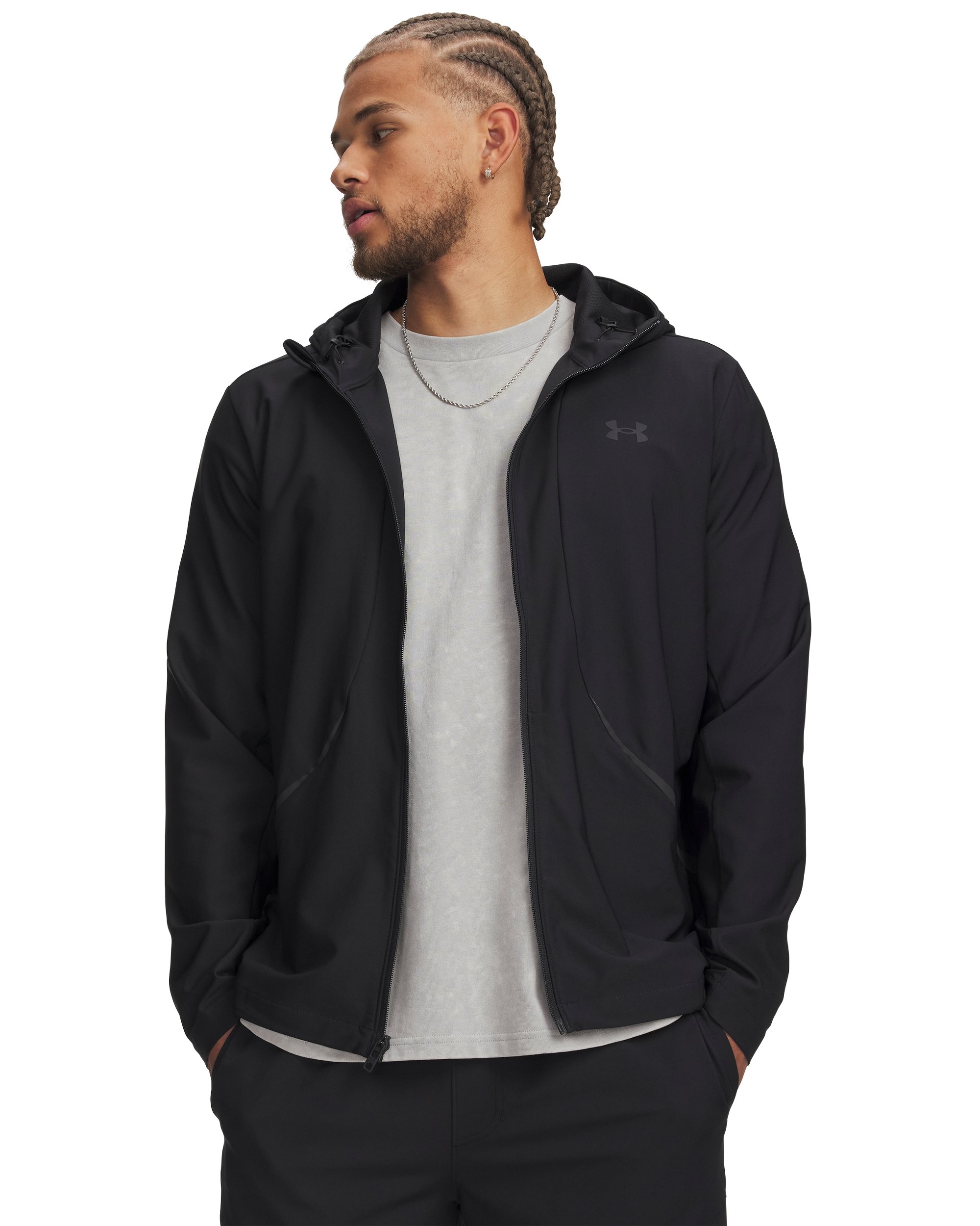 Under Armour Trainingsjacke "UA UNSTOPPABLE WOVEN JACKET" wasserabweisend, mit UA Storm Technologie, aus Polyester und Elasthan