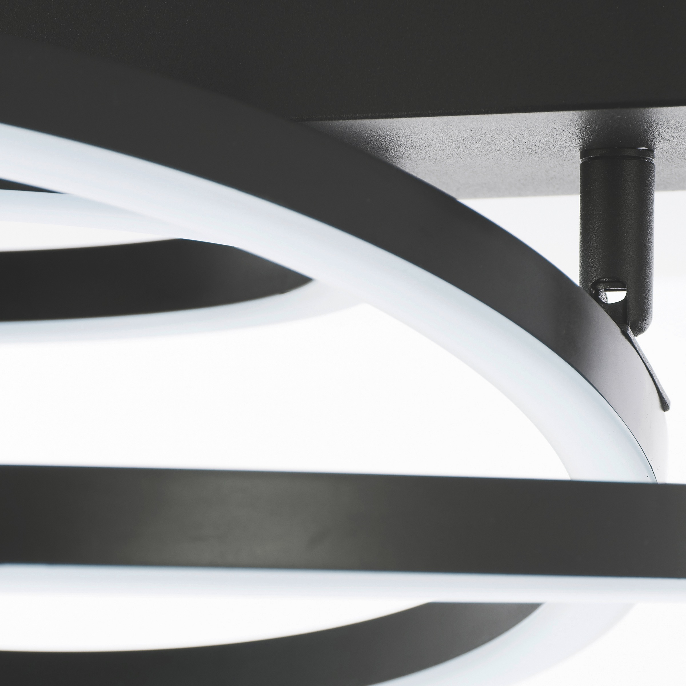 Brilliant LED Deckenleuchte »Pedley« LED-Modul 1 Stk. Warmweiß 38 cm, 3800lm, 3000K, dimmbar, schwenkbar, schwarz