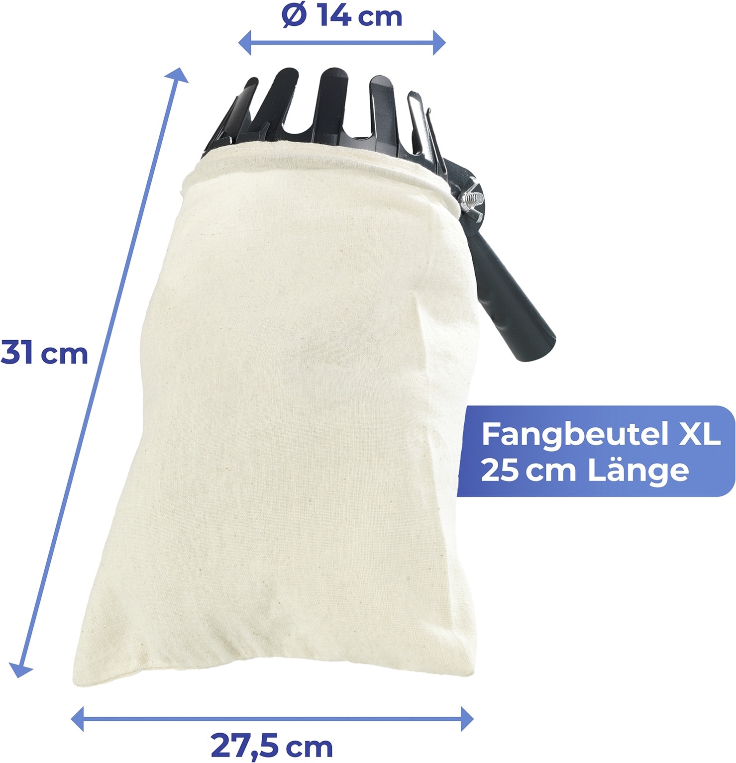 Maximex Obstpflücker »Obstsammler XL« mit Teleskopstiel, 270º-Knickgelenk, ausziehbar von 56 - 122 cm