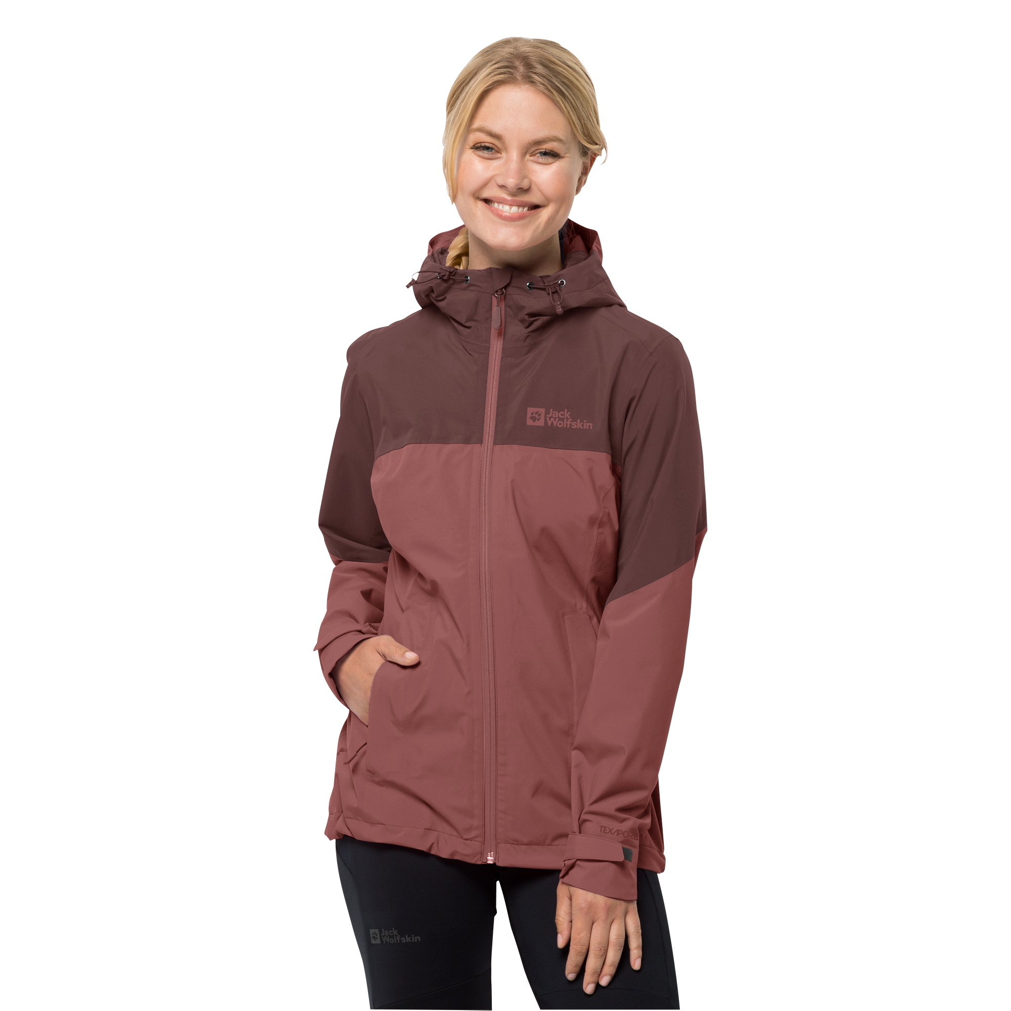 Jack Wolfskin Funktionsjacke "WEILTAL 2L JKT W", mit Kapuze