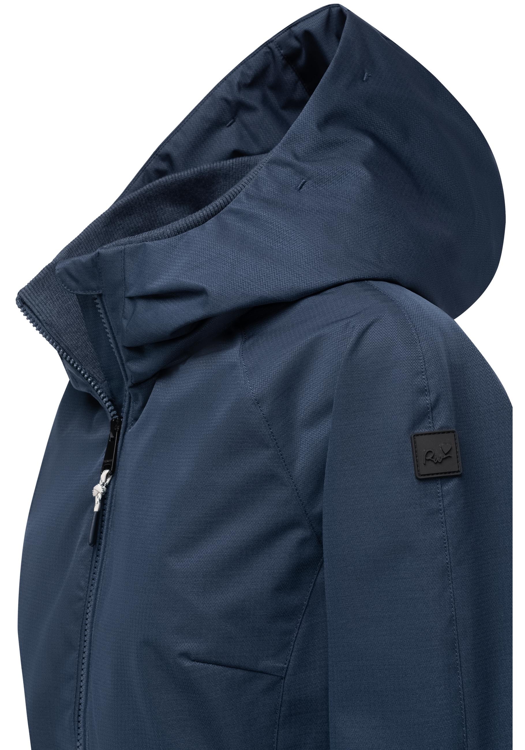 Ragwear Outdoorjacke »Dizzie Tech«, mit Kapuze, Wasserdichte Damen Übergangsjacke mit großer Kapuze