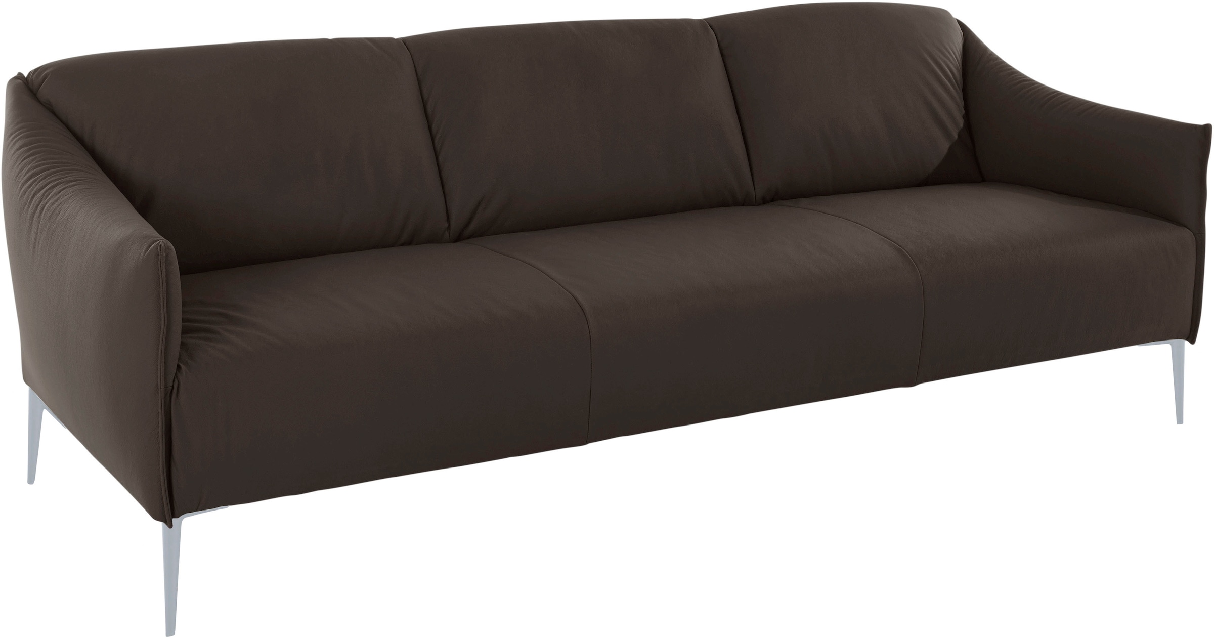 W.SCHILLIG 3-Sitzer »sally«, mit Metallfüßen in Silber matt, Breite 224 cm