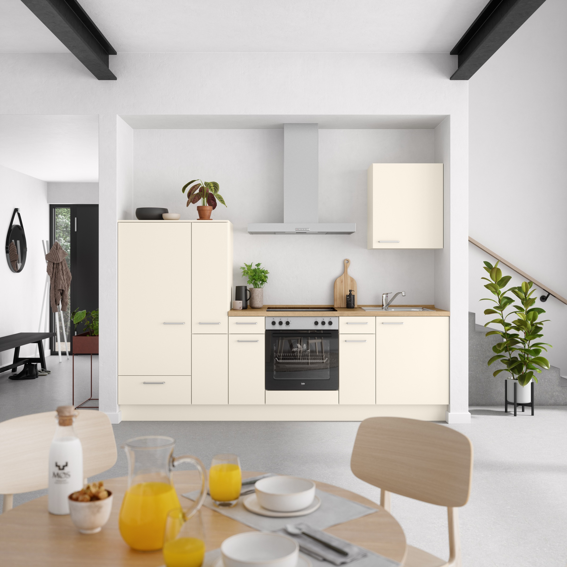 nobilia® Küchenzeile »"Touch I"«, vormontiert, Ausrichtung wählbar, Breite 270 cm, wahlw. mit E-Geräten