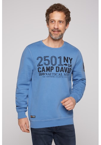 CAMP DAVID Megztinis su Baumwolle