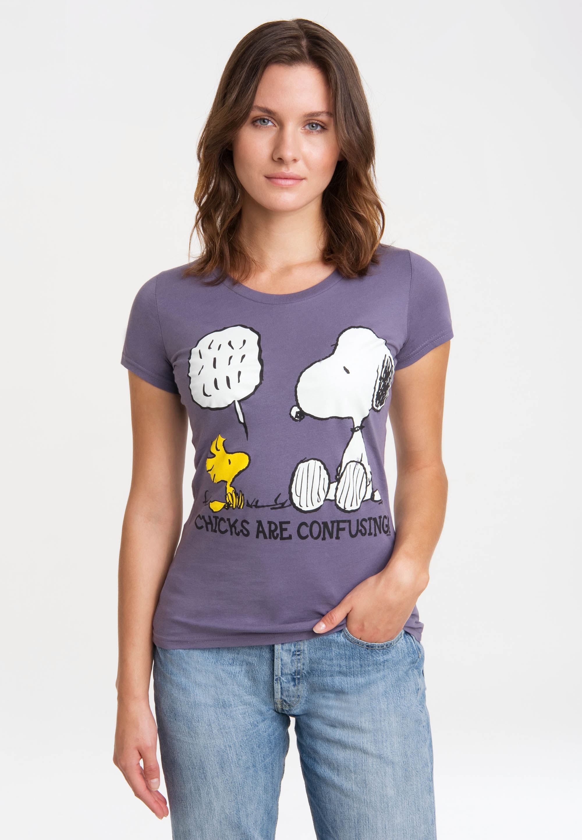 T-Shirt »Snoopy - Peanuts«, mit niedlichem Frontprint