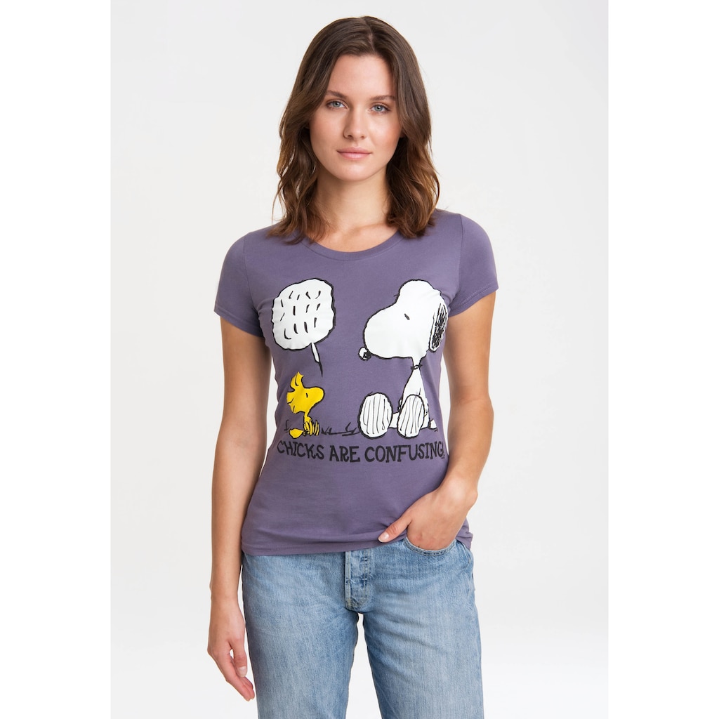 LOGOSHIRT T-Shirt »Snoopy - Peanuts«, mit niedlichem Frontprint