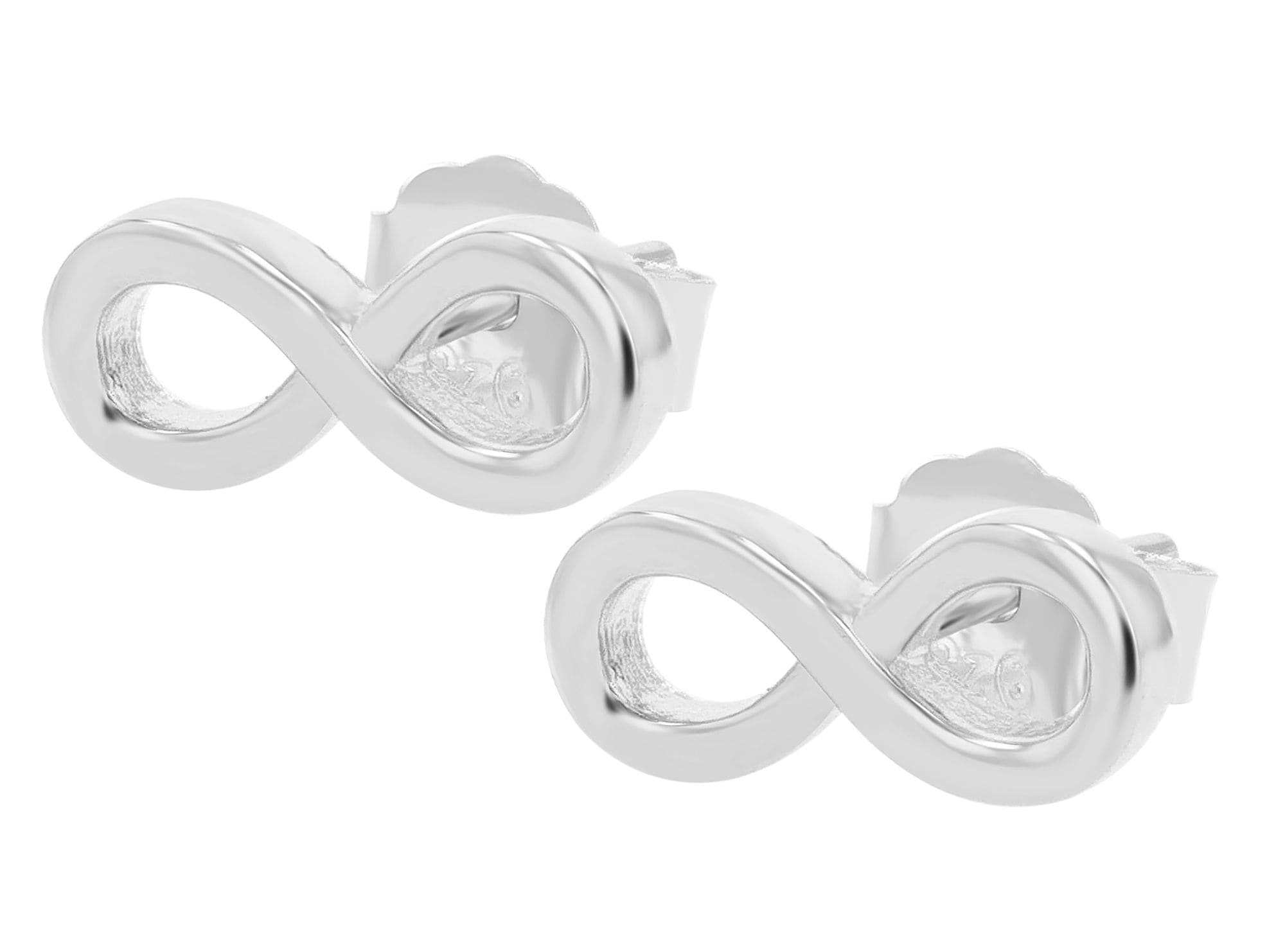 Adelia´s Paar Ohrhänger "Ohrringe – Ohrstecker Unendlichkeitszeichen aus 925 Silber" Geschenkidee: zeitlos und vielseitig