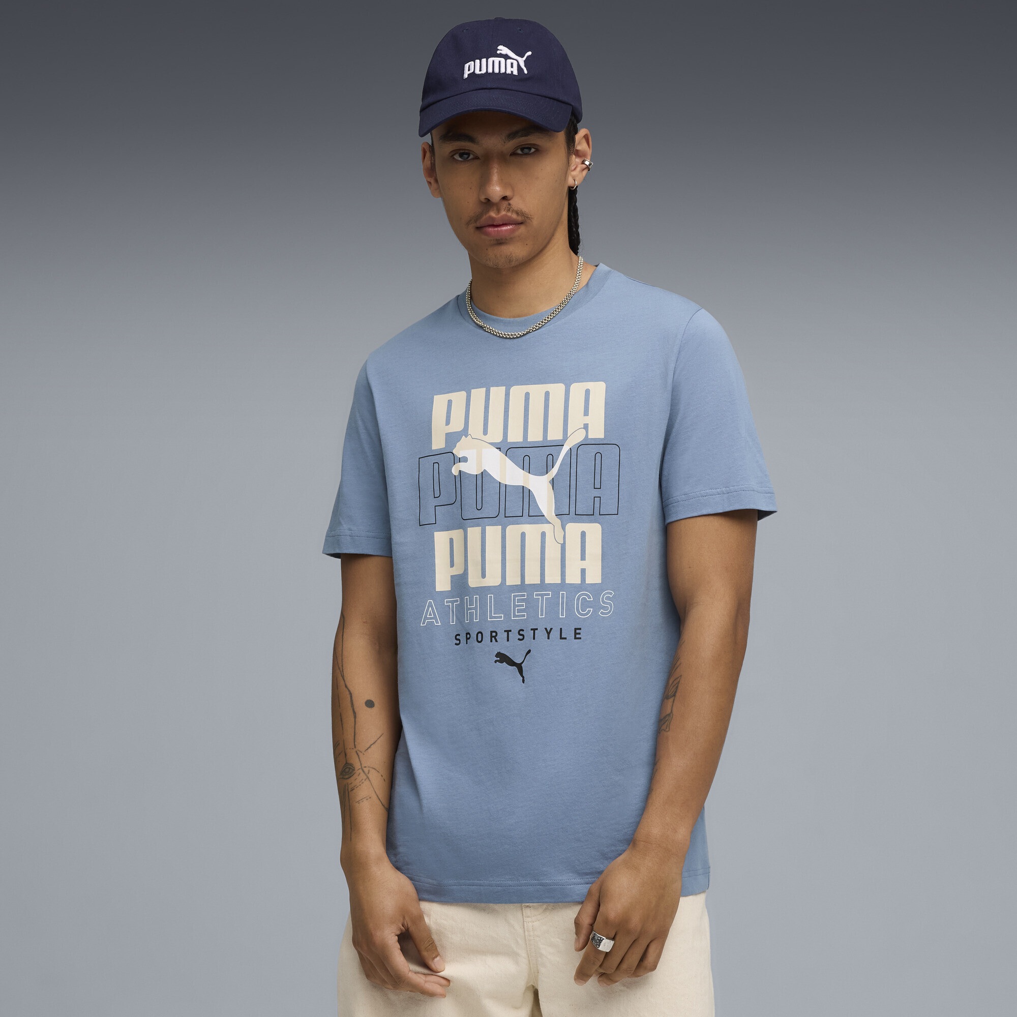 PUMA T-Shirt "Graphic Stacked Graphic T-Shirt Herren" günstig online kaufen