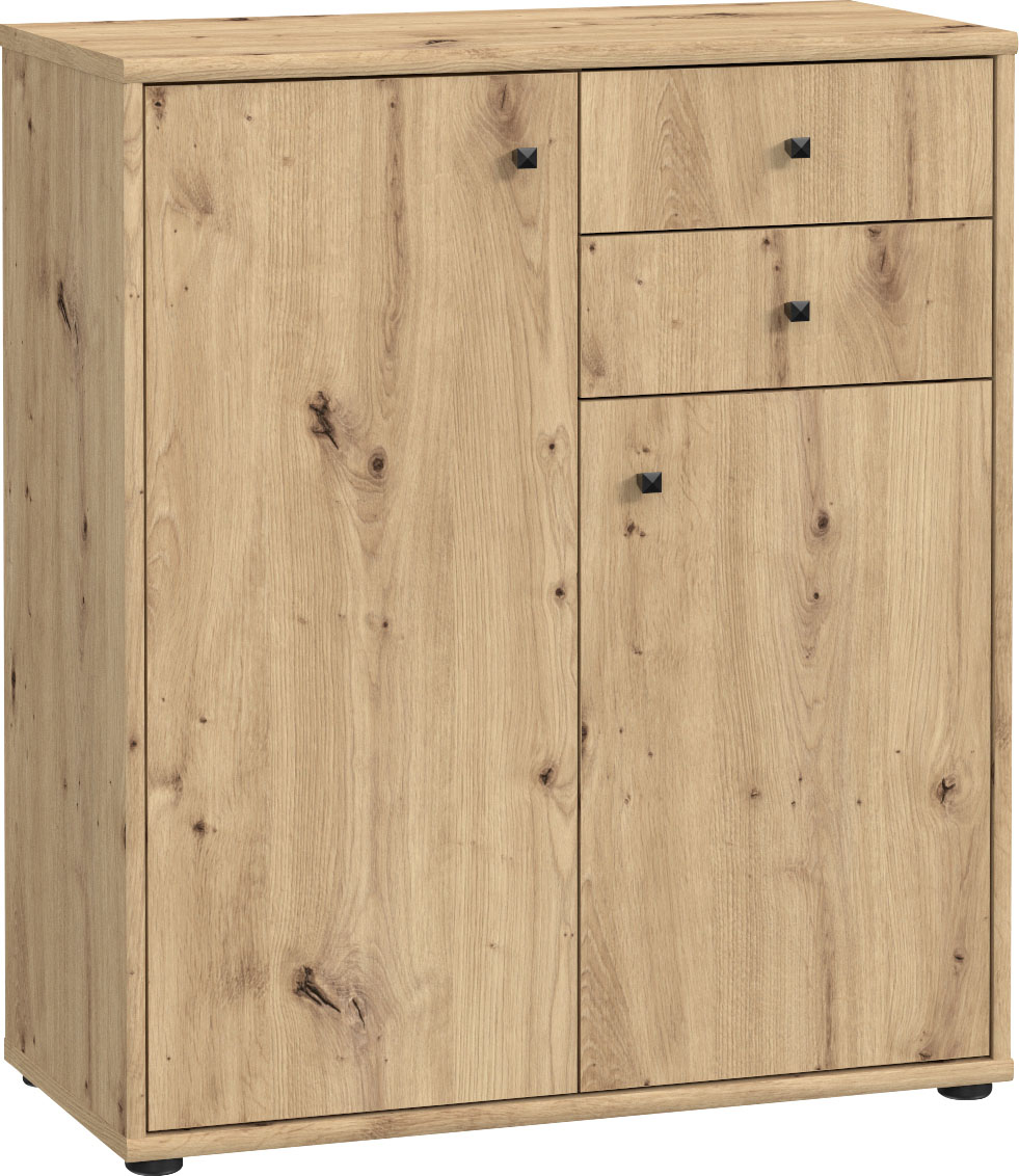 FORTE Kommode "Tempra, Kommode, 2 Türen, 2 Schubkästen, viel Stauraum" Breite 73,7 cm