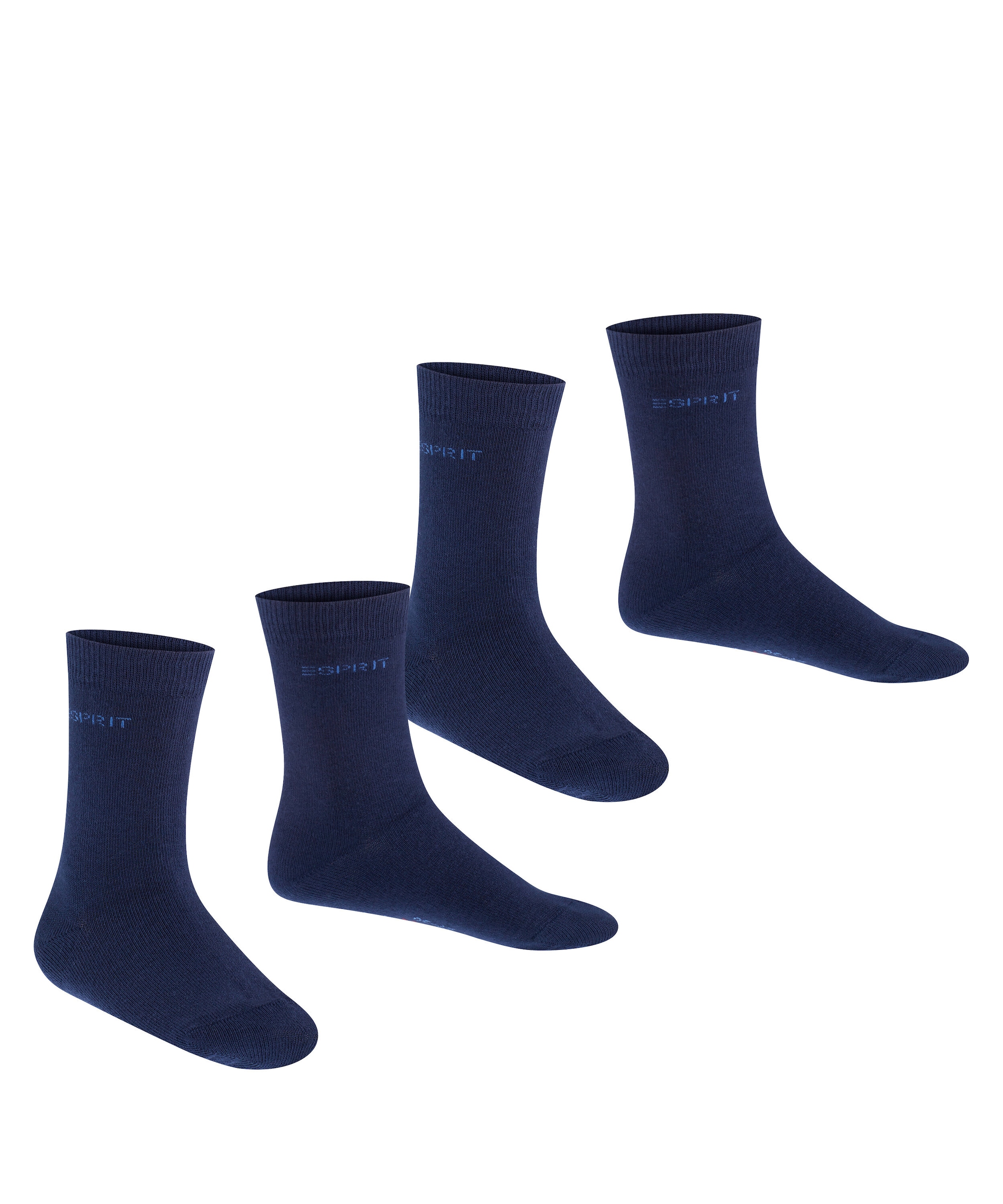 Esprit Socken »Foot Logo« 2 Paar,  kurz, verstärkt, hochwertig, uni