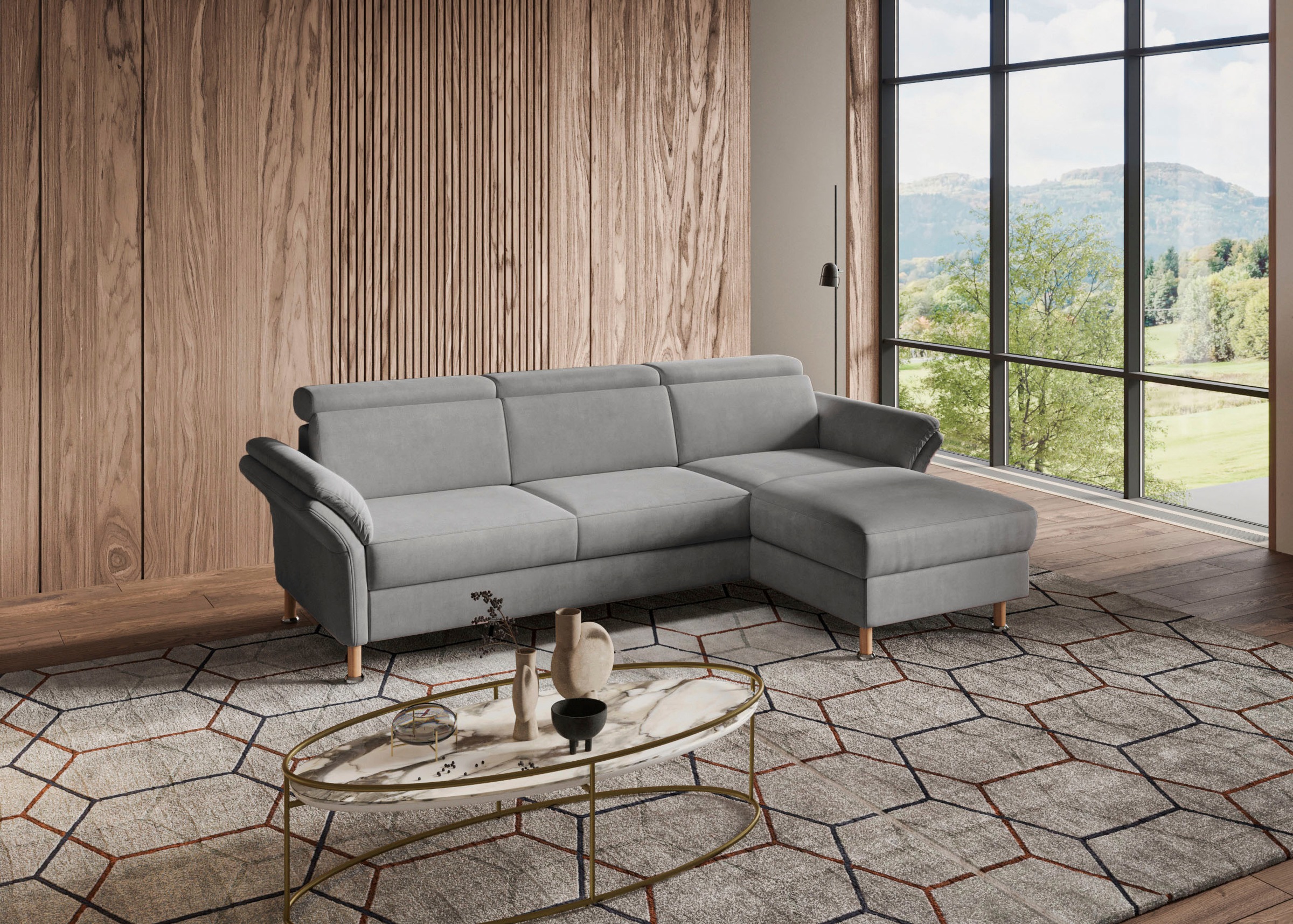 Home affaire "Calypso L-Form" mit motorischen Funktionen im Sofa und Recami günstig online kaufen