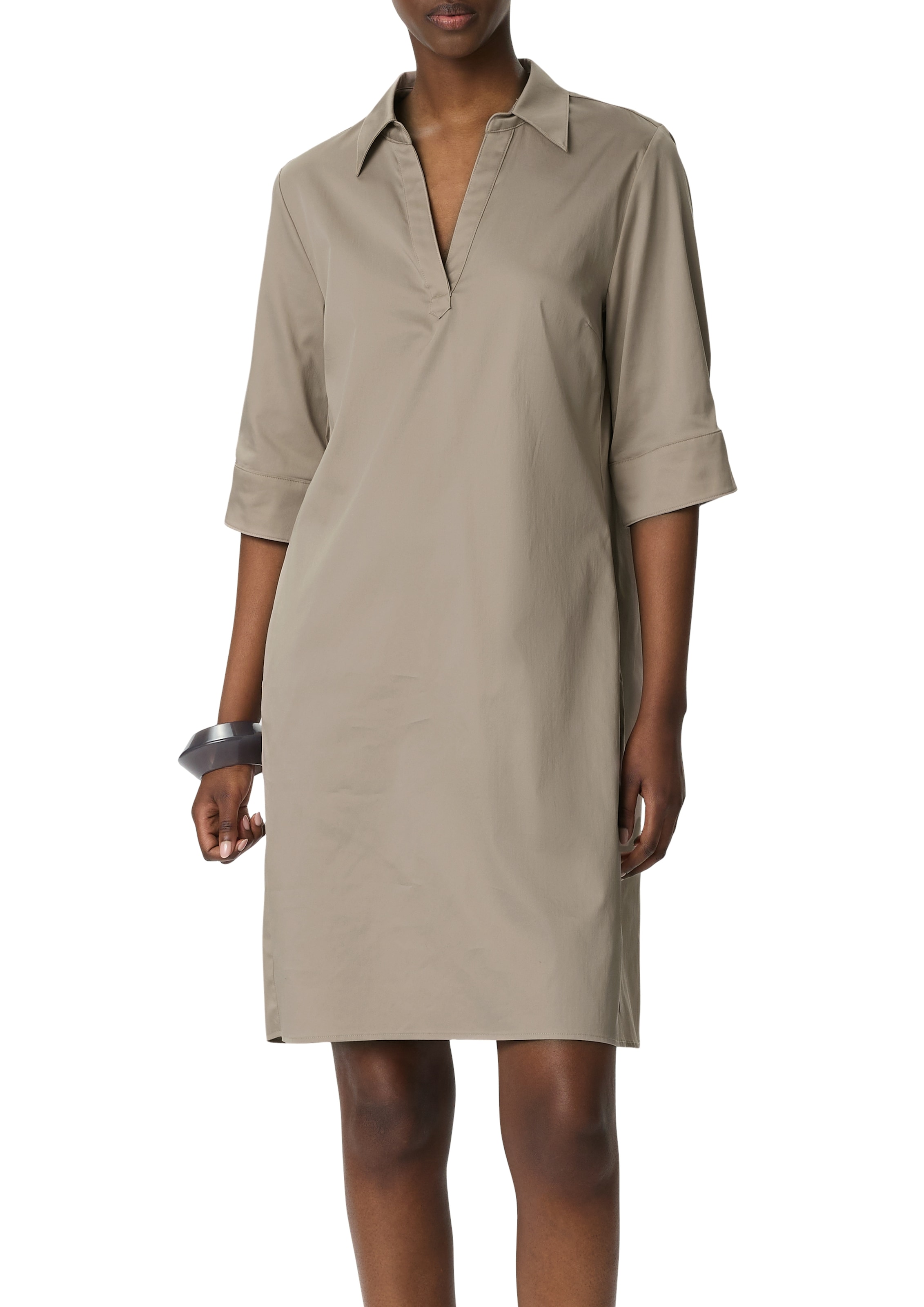 Comma Hemdblusenkleid, Sommerkleid mit V-Ausschnitt günstig online kaufen