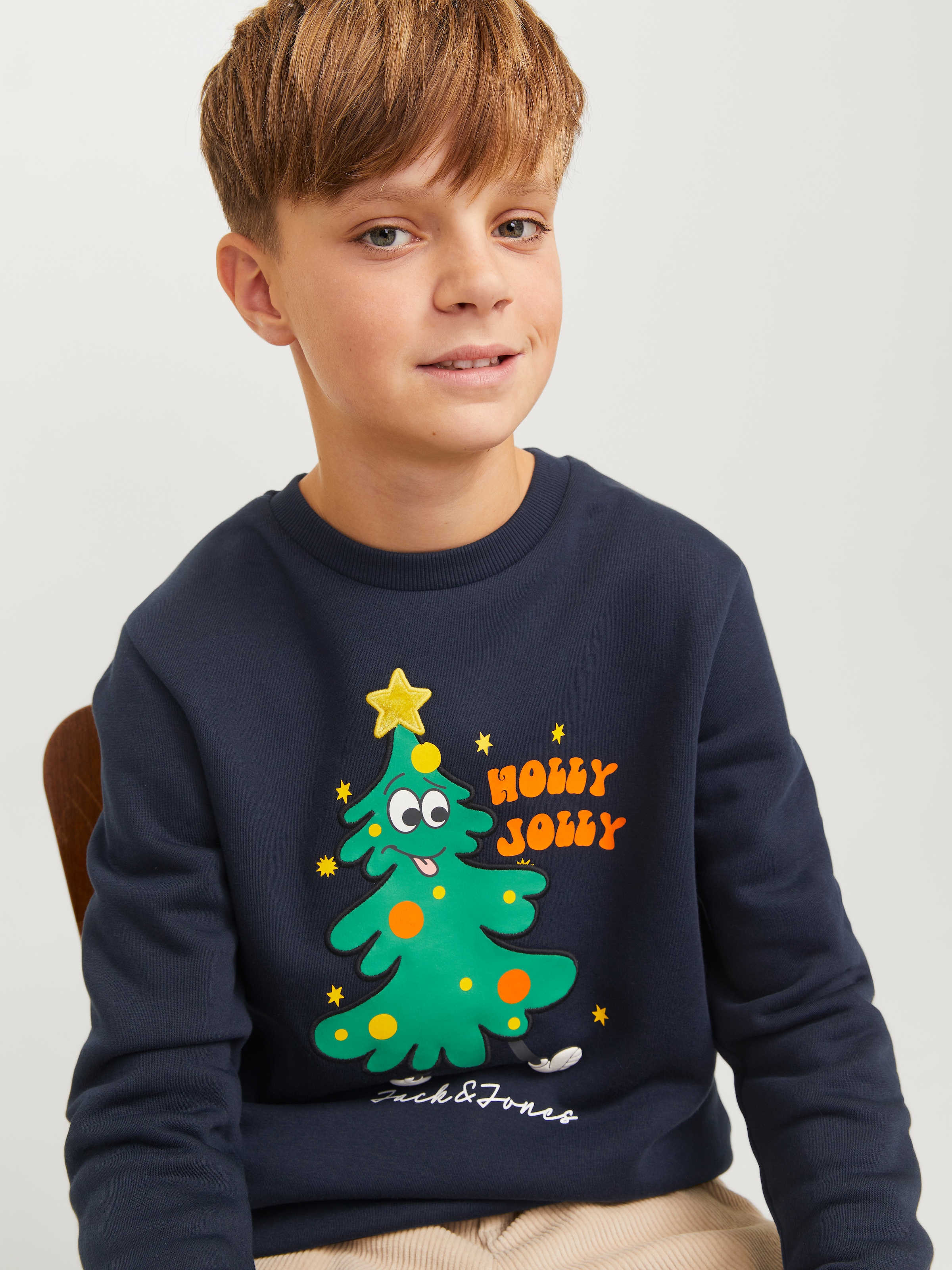 Jack & Jones Junior Sweatshirt »JJXMAS JOLLY SWEAT CREW NECK JNR«, mit Weihnachtsmotiven