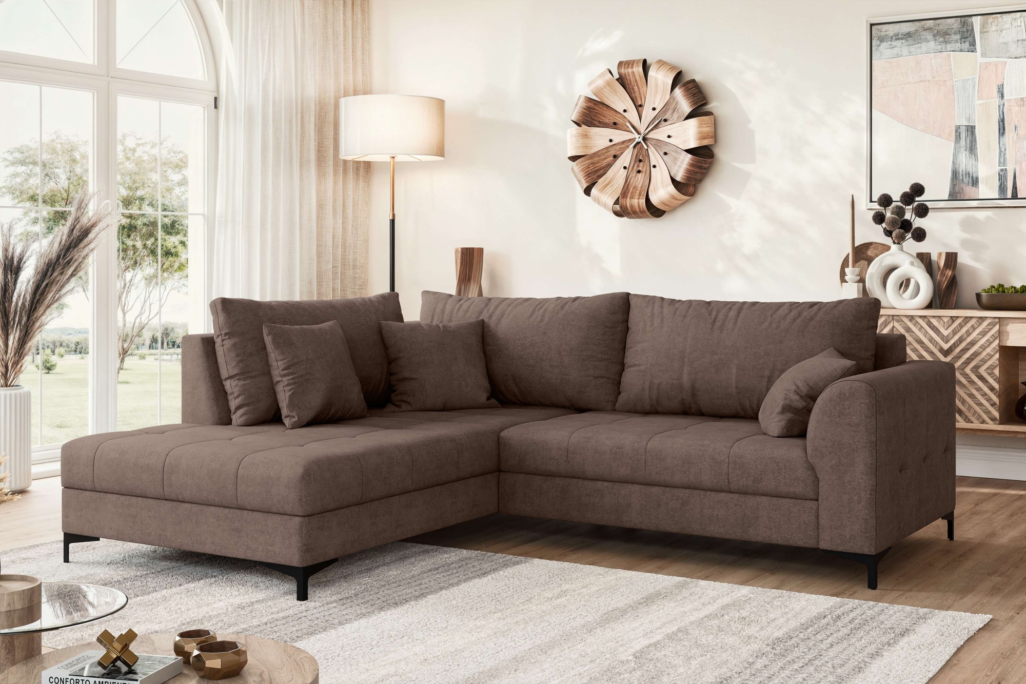 OTTO home Ecksofa "LEEVKE Design-Sofa mit Ottomane rechts/links bestellbar, günstig online kaufen
