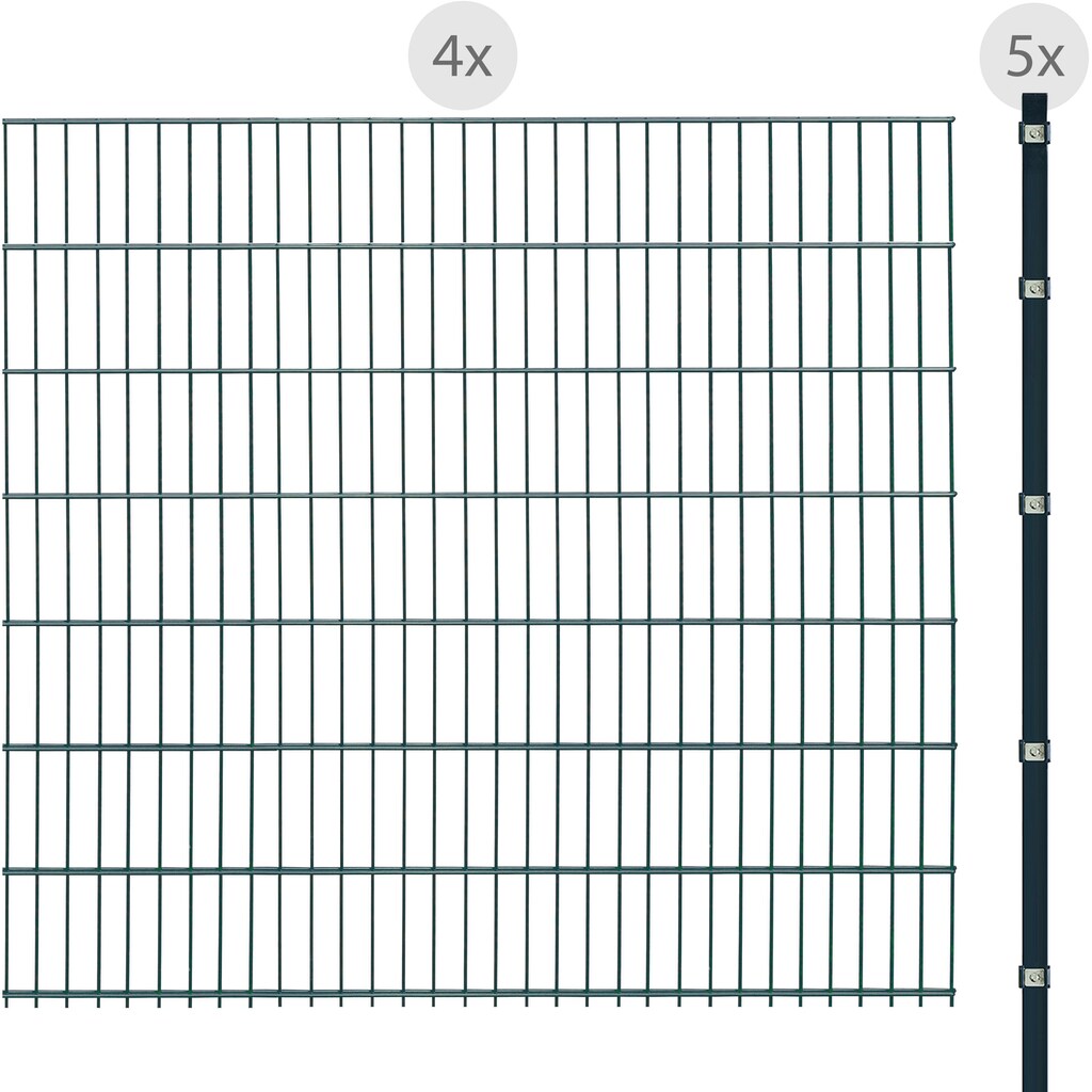 Arvotec Doppelstabmattenzaun »ESSENTIAL 143 zum Einbetonieren«