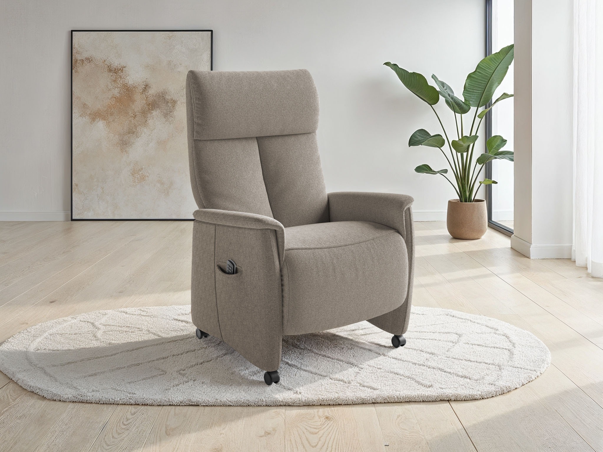 sit&more TV-Sessel "Cremona Comfort" wahlweise manuell oder elektrischer Funktion mit Akku