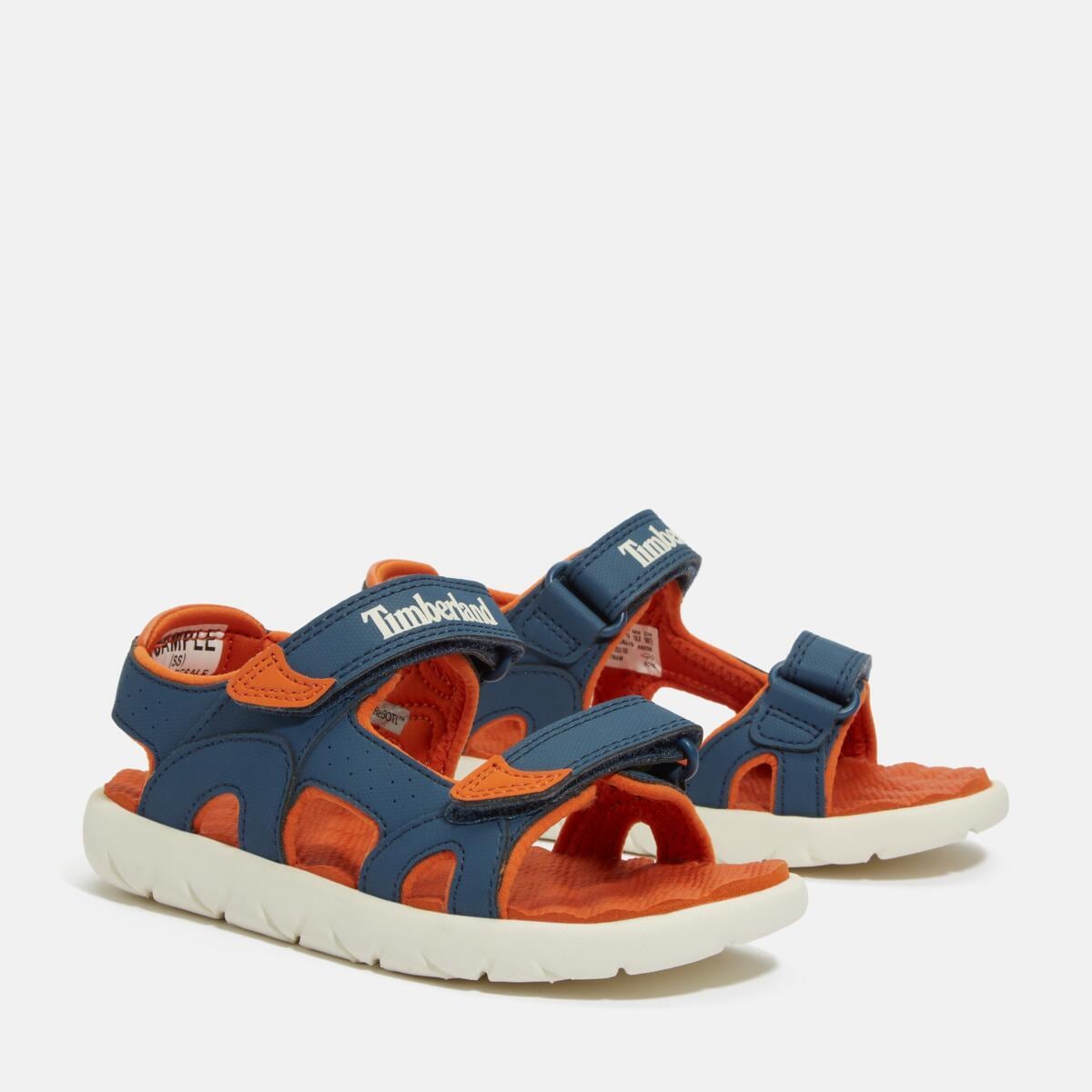 TIMBERLAND Kinder Sandale "PERKINS ROW BACKSTRAP SANDAL", Gr. 29, blau, Synthetik, Schuhe, mit Klettverschluß