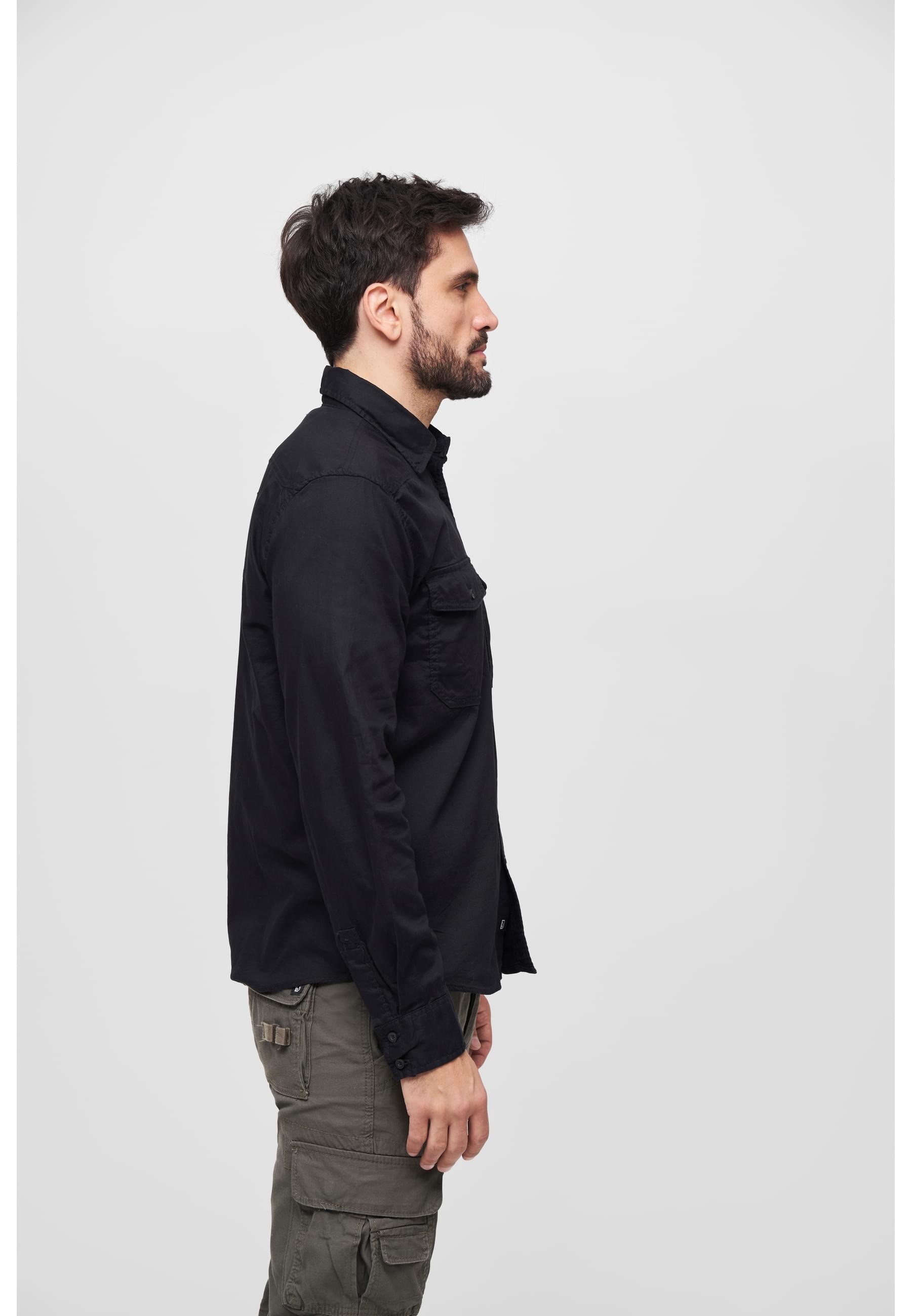 Brandit Langarm-Poloshirt »Brandit Herren Flanellshirt«, (1 tlg.)