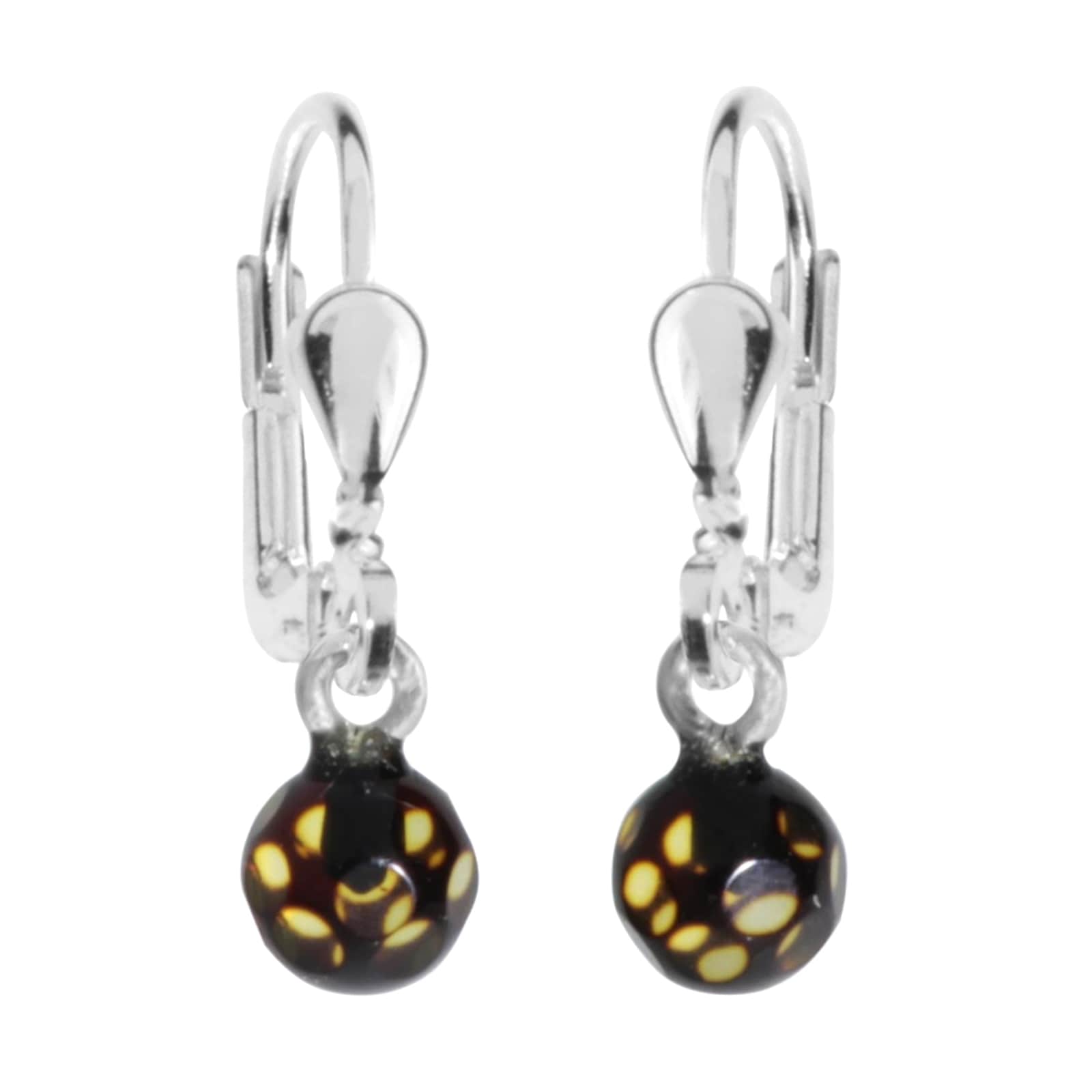 Paar Ohrhänger OSTSEE-SCHMUCK "Ostsee-Schmuck Ohrhänger Klassisch 5 mm Ohrhänger Klassisch 5 mm", weiß, Ohrringe, Damen, 21 x 5mm, Silber 925 (Sterlingsilber)