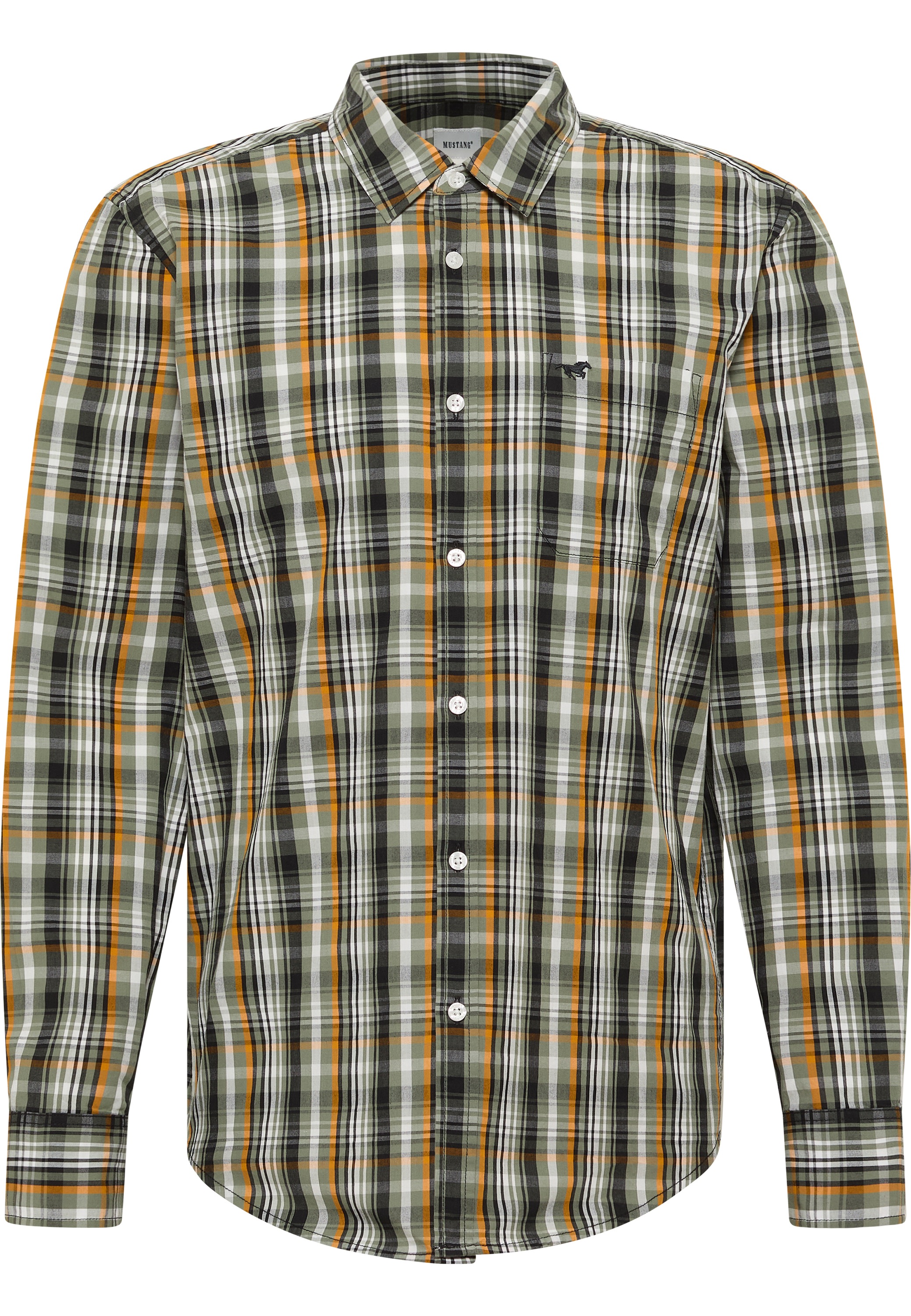 MUSTANG Langarmhemd "Herren Style Chester" günstig online kaufen