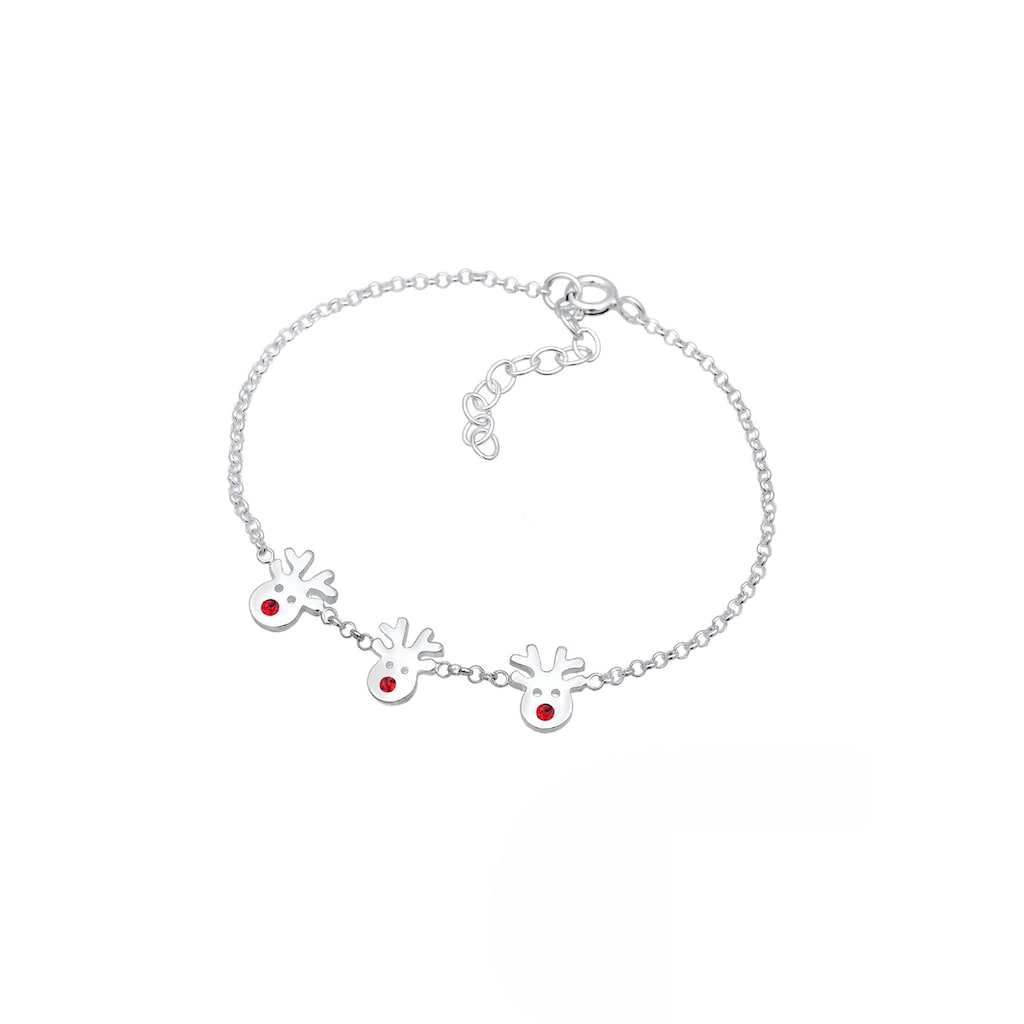 Elli Armband »Kinder Rentier Kristalle 925er Silber«