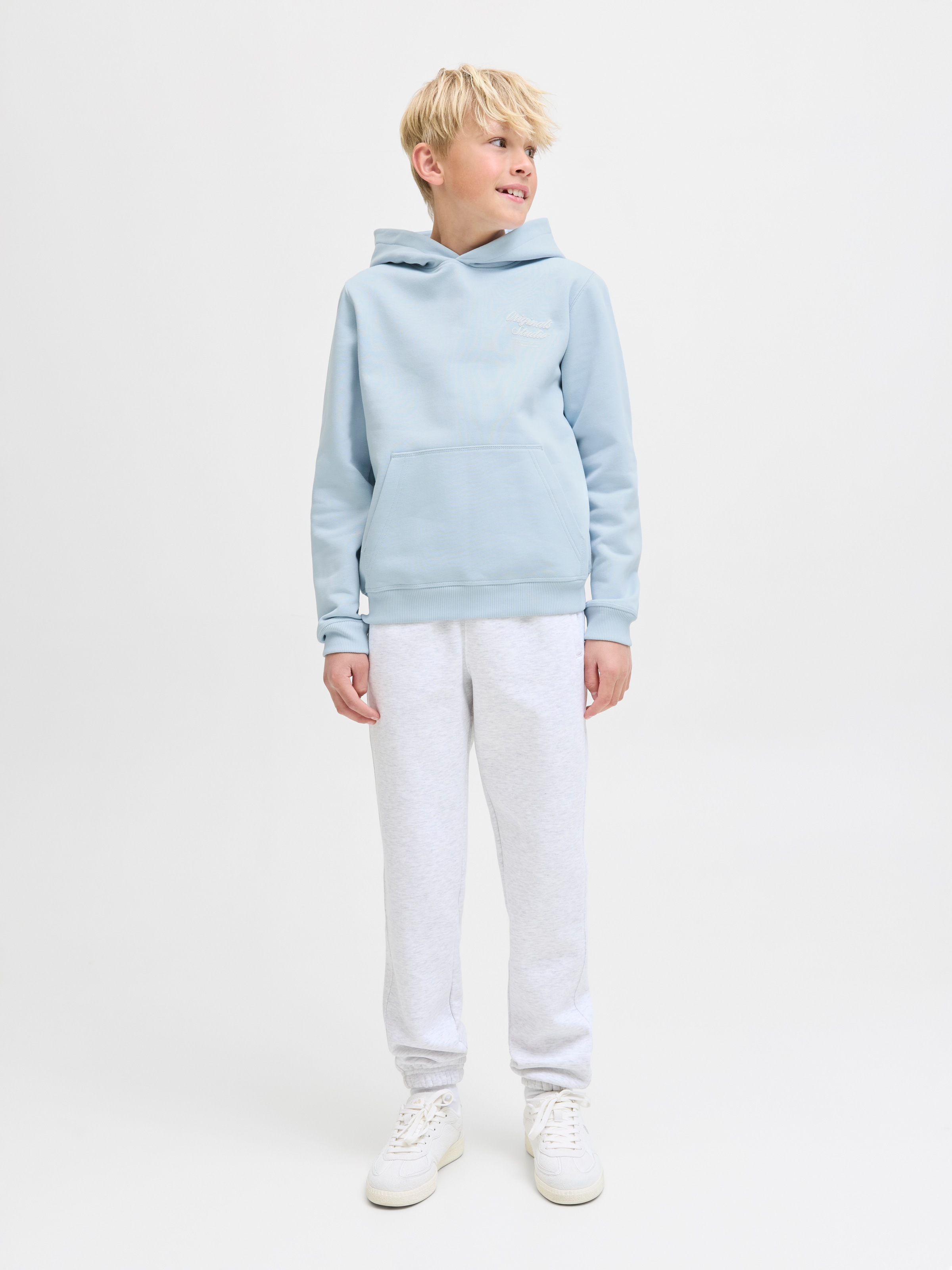 Thumbnail - Jack & Jones Junior Kapuzensweatshirt "JORNORREBRO TYPO BACK SWEAT HOOD SN JNR"