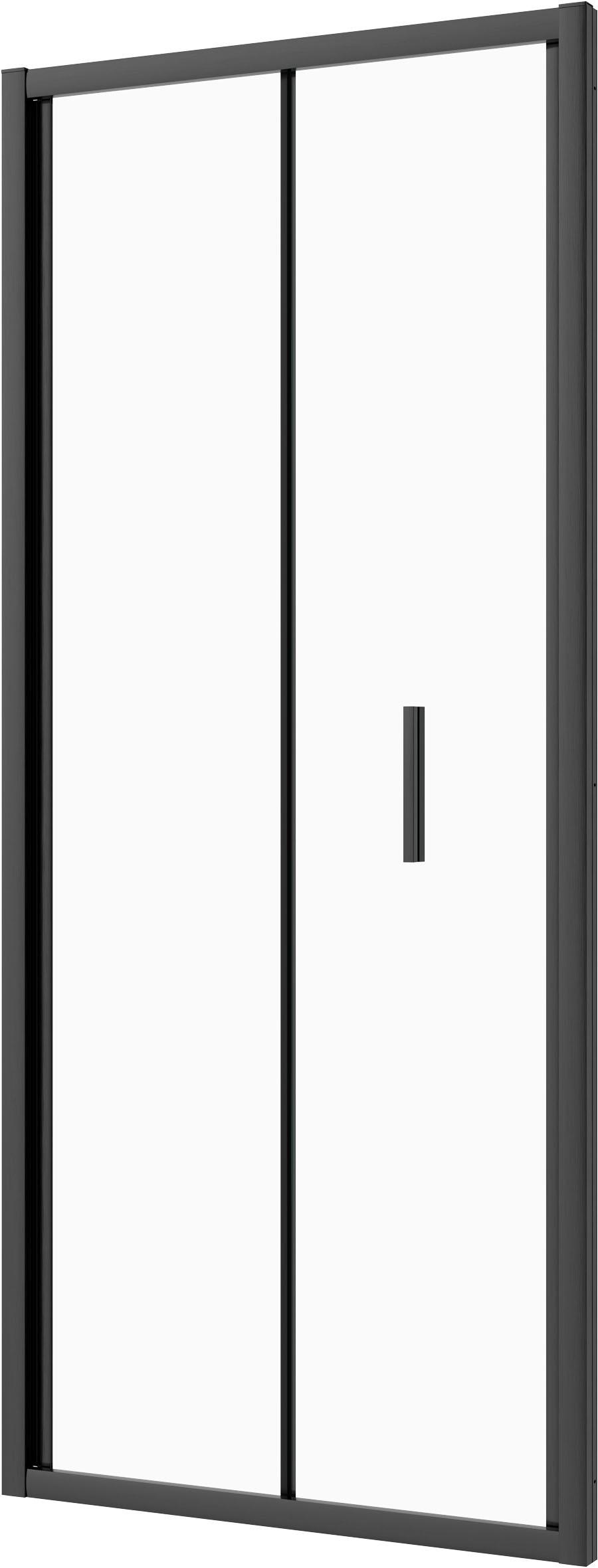 Sanotechnik Dusch-Falttür »Sanotechnik SlimLine Falttür schwarz« Easy Clean Beschichtung