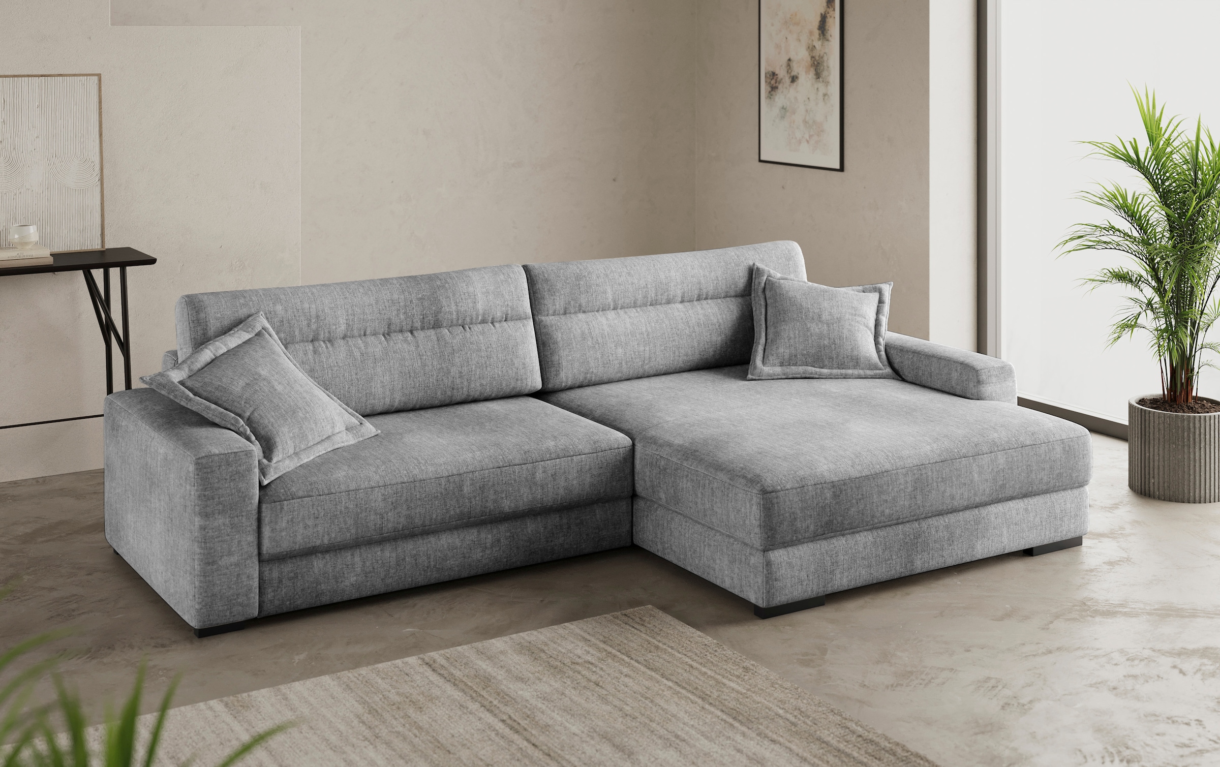 Mr. Couch Ecksofa »Marcello L-Form«, inklusive EasyBett und Bettkasten