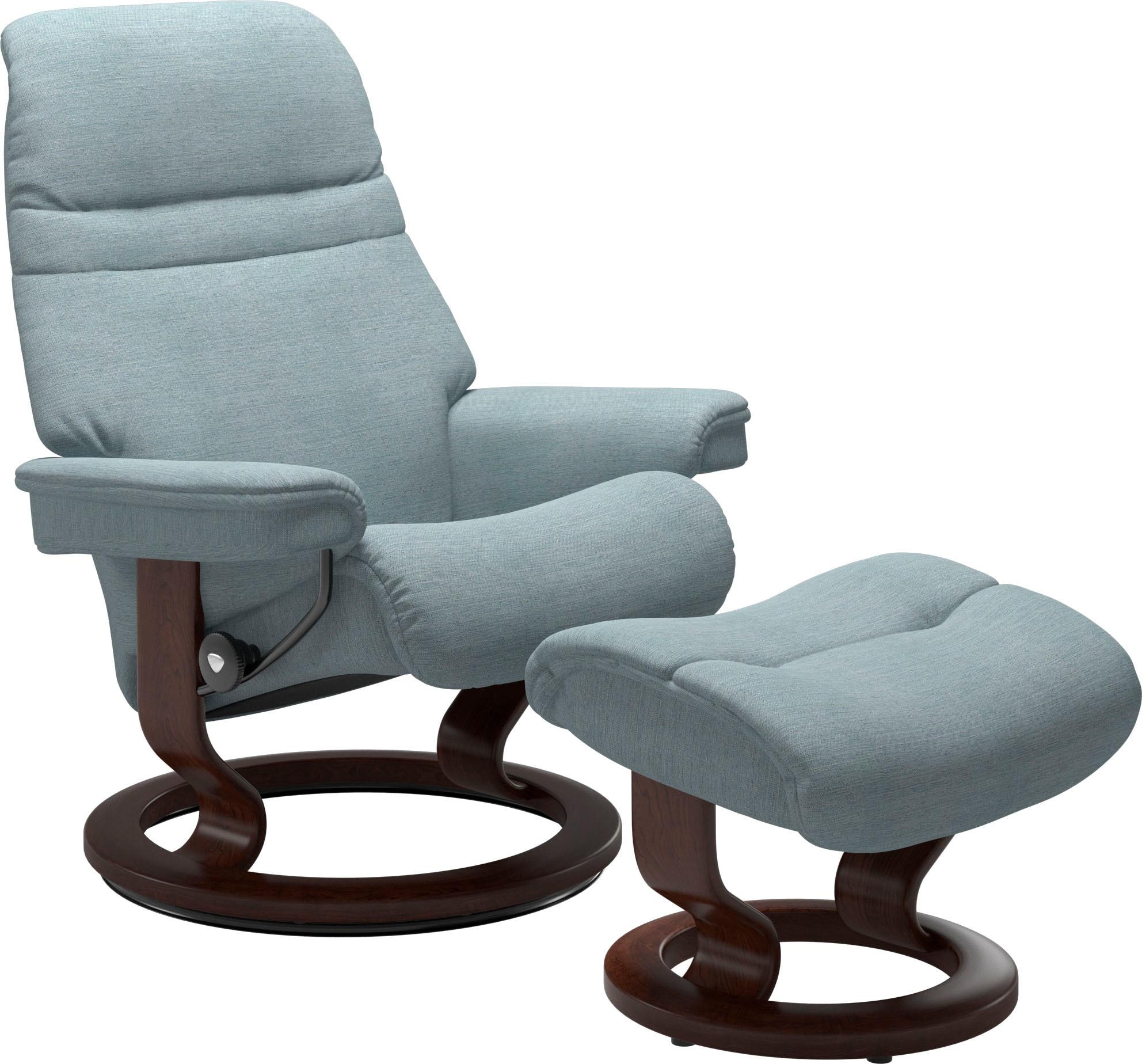 Stressless Fußhocker "Sunrise", mit Classic Base, Gestell Braun