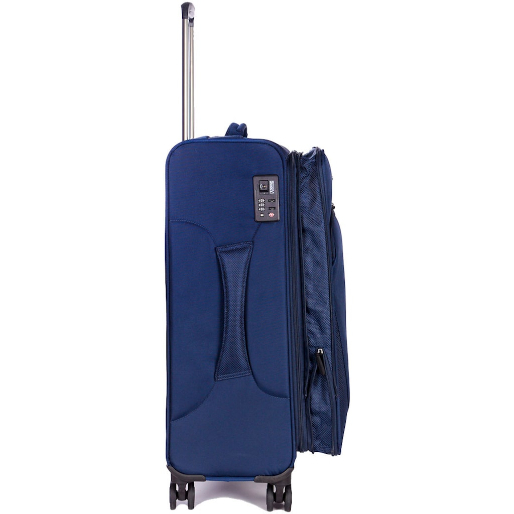 Stratic Weichgepäck-Trolley »Mix M, blue«, 4 Rollen