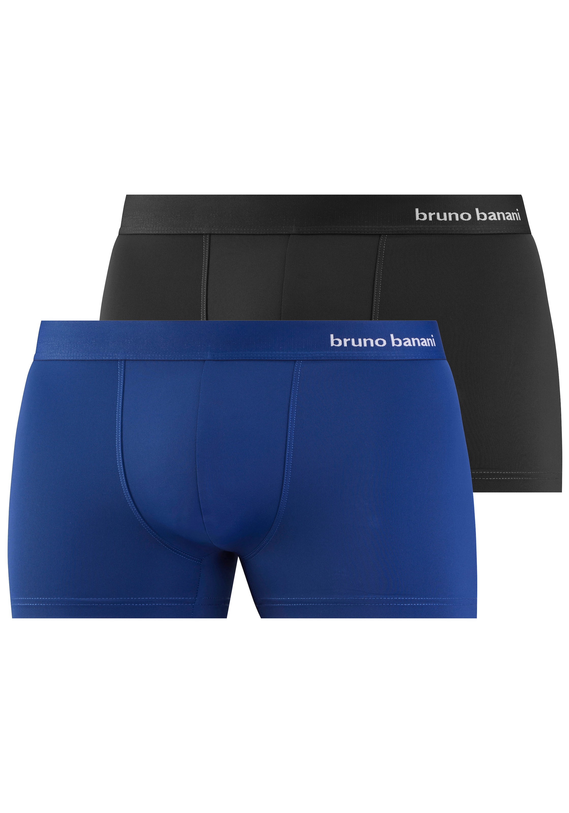 Bruno Banani Boxer "Boxershorts" Packung, 2 Stk. schnelltrocknende Microfaser, elastisches Material