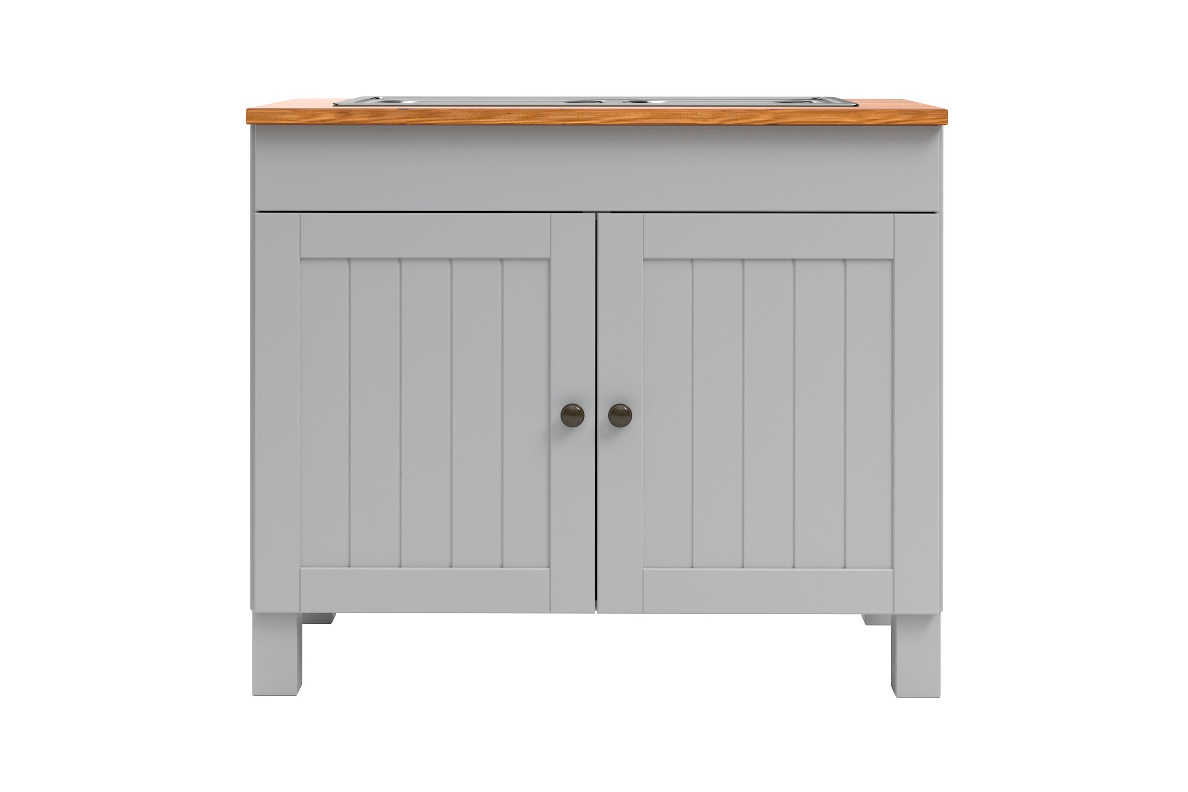 Home affaire Spülenschrank »Alby2«, Mit Metallgriffen, Breite 100 cm