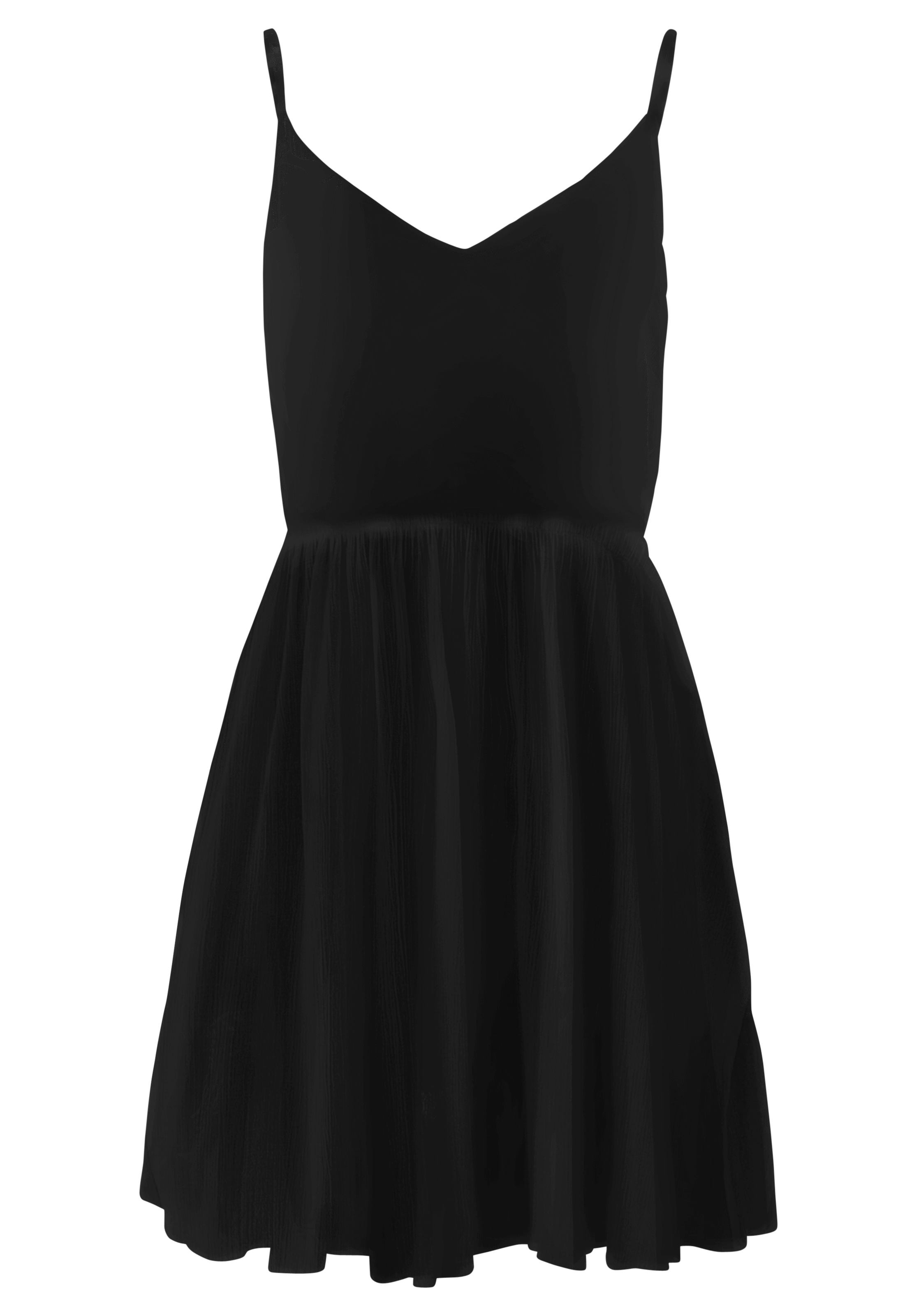 LASCANA Sommerkleid mit verstellbaren Spaghettiträgern und Volants im Rock günstig online kaufen