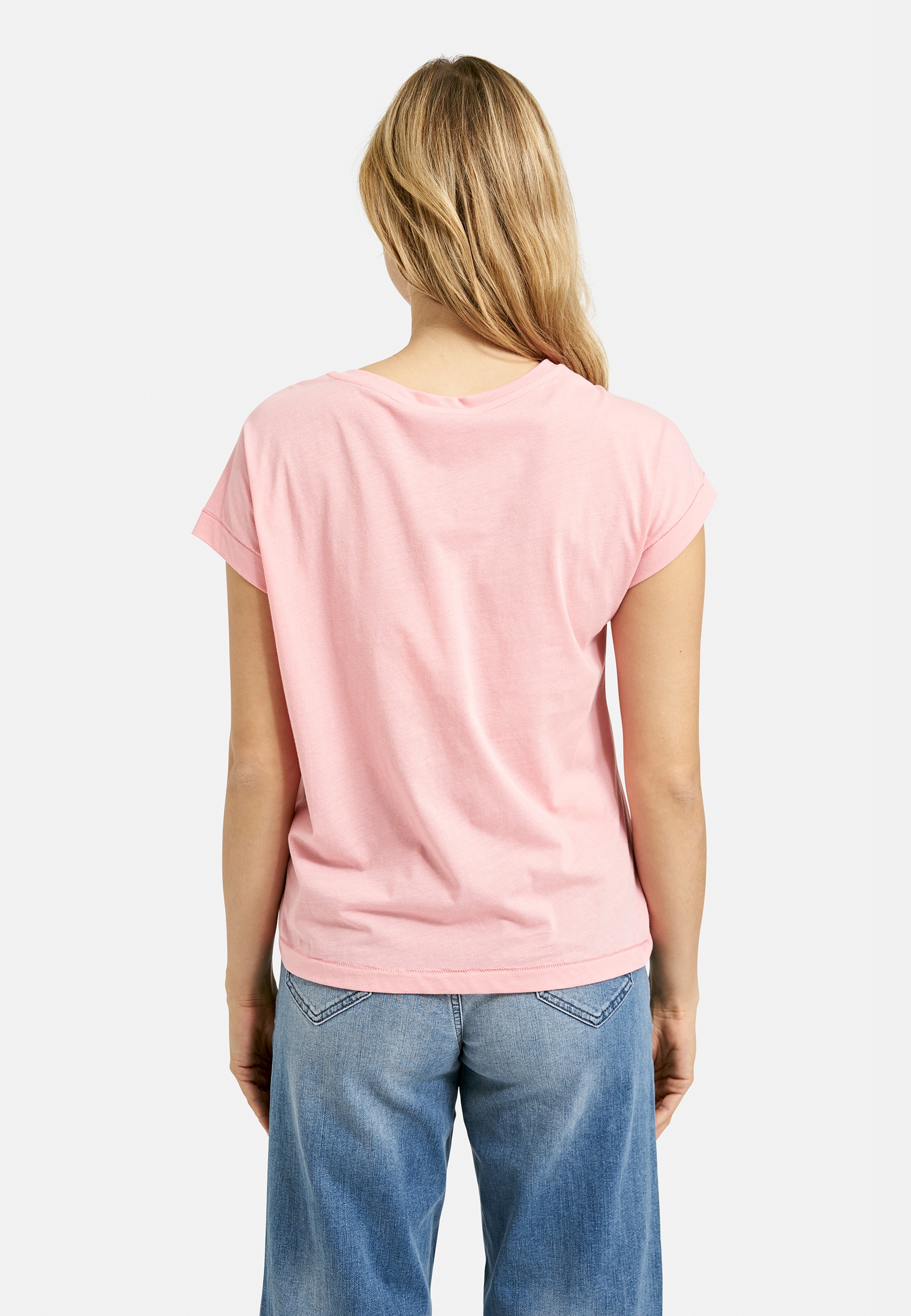 Milano Italy Rundhalsshirt, mit überschnittenen Schultern
